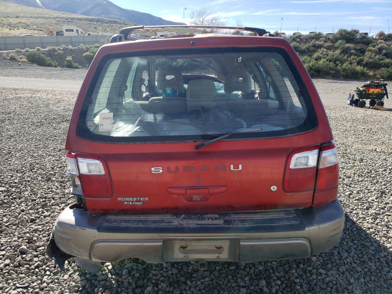 2002 Subaru Forester S Red vin: JF1SF65592G742041