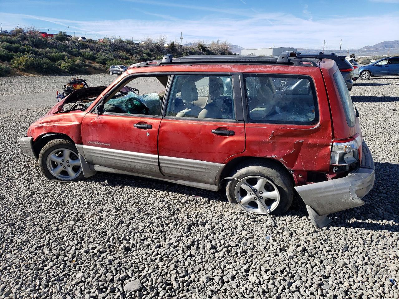 2002 Subaru Forester S Red vin: JF1SF65592G742041