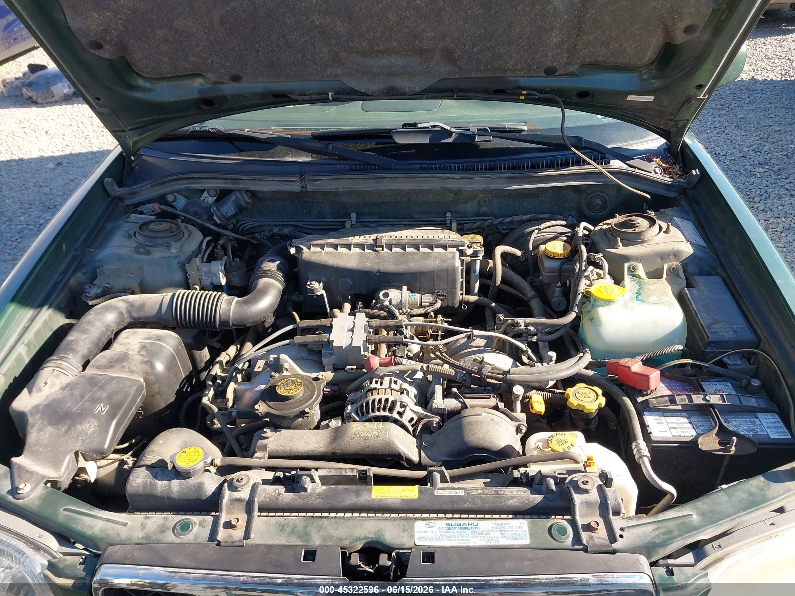 2002 Subaru Forester S Green vin: JF1SF65592G747143