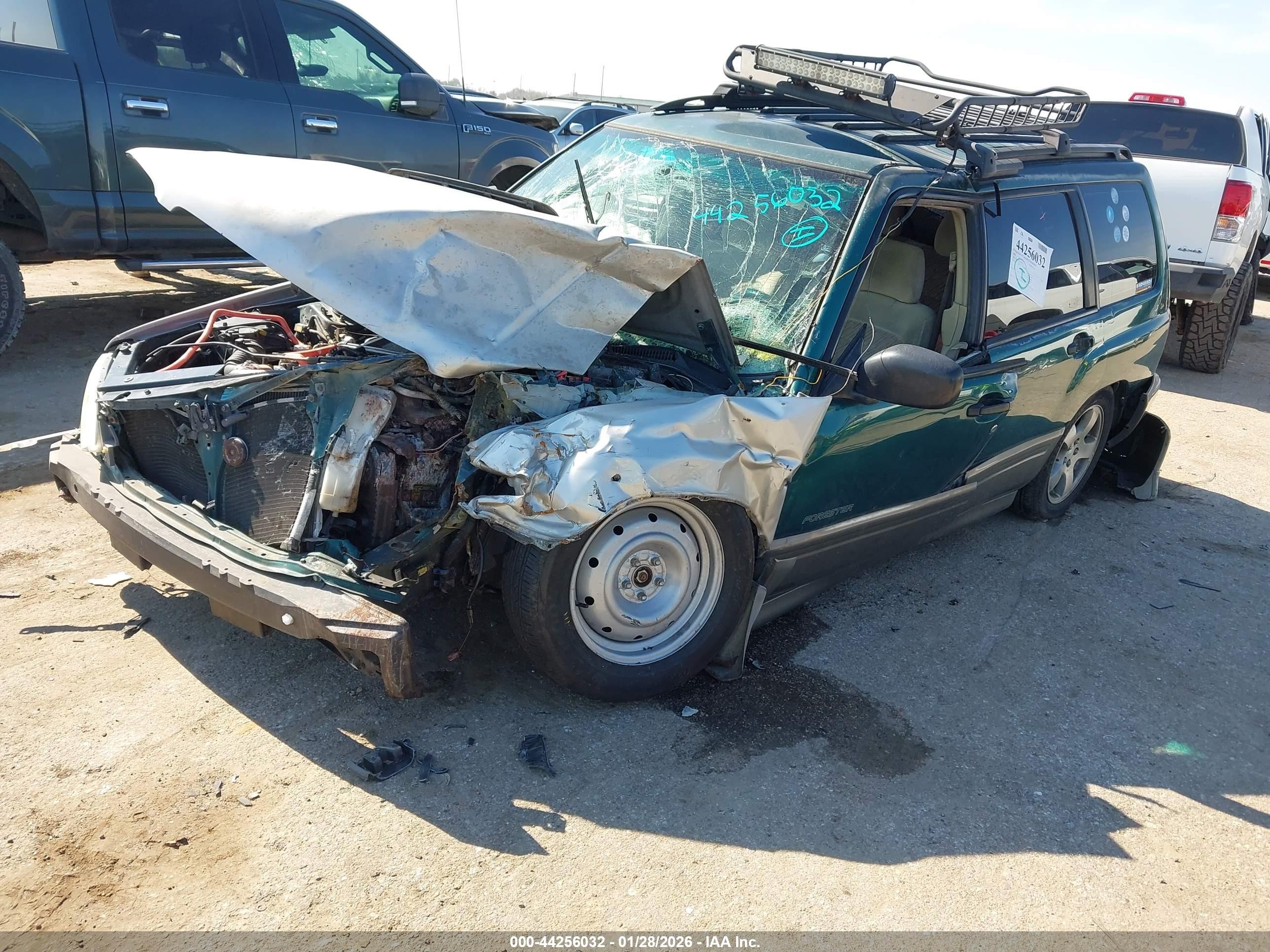 1999 Subaru Forester S Green vin: JF1SF655XXG715891