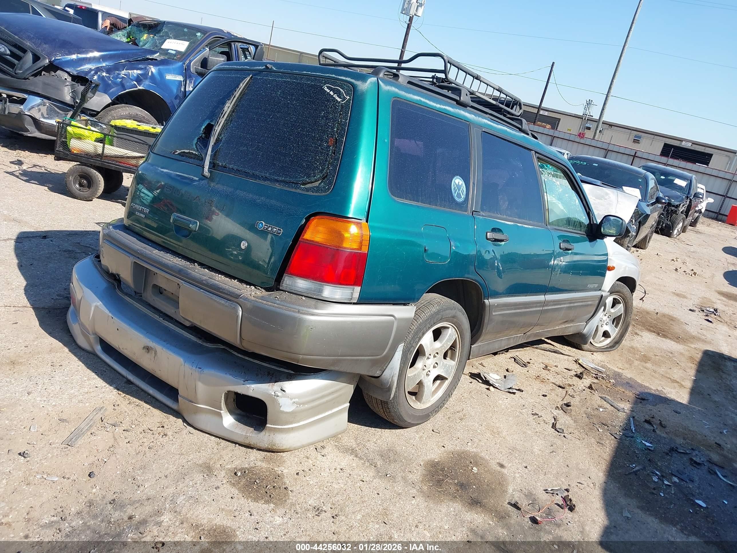 1999 Subaru Forester S Green vin: JF1SF655XXG715891