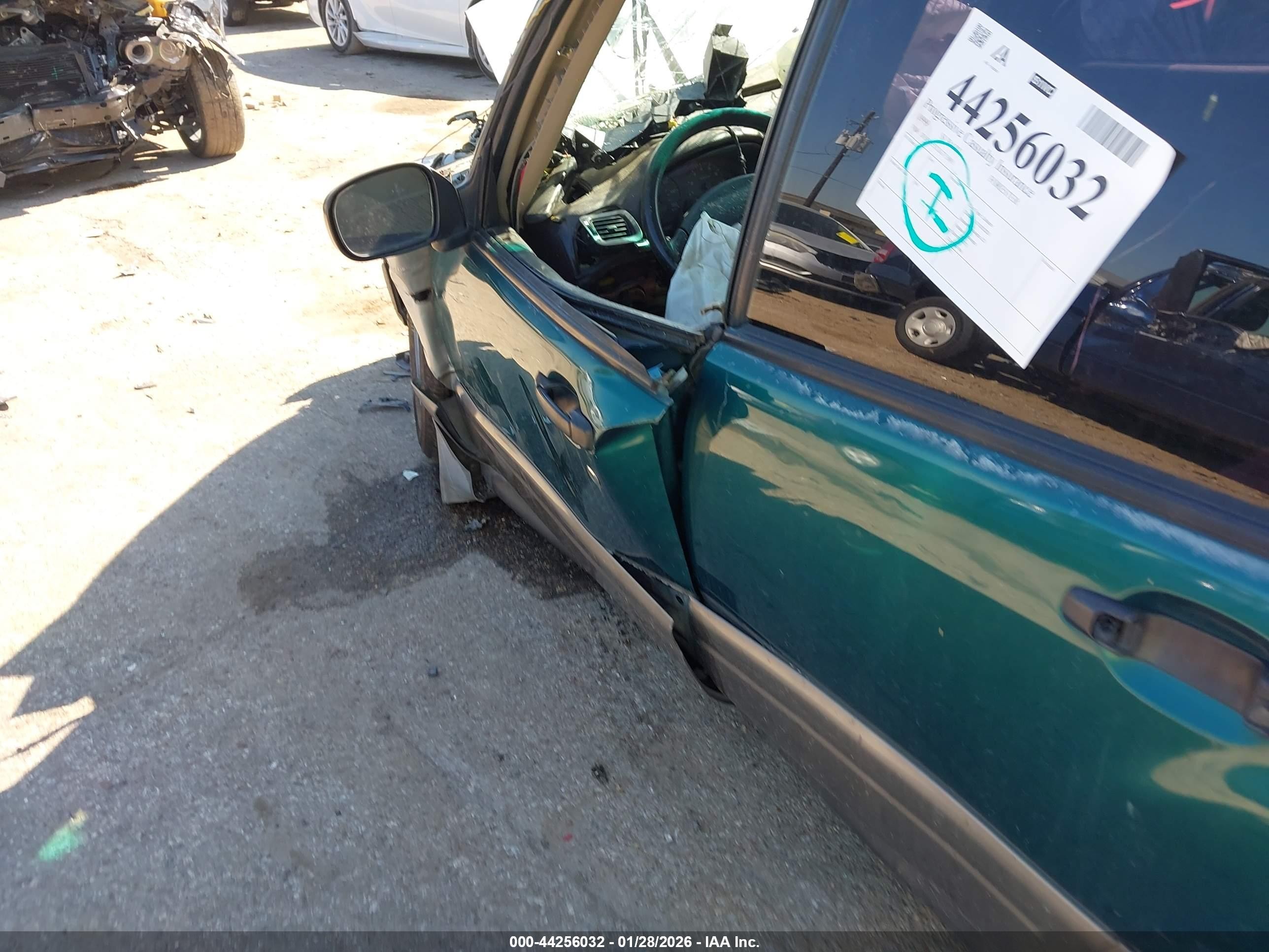 1999 Subaru Forester S Green vin: JF1SF655XXG715891
