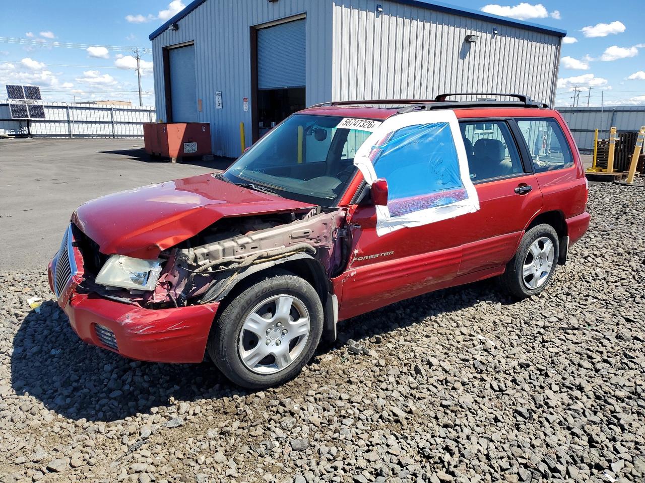 2001 Subaru Forester S Red vin: JF1SF65601H751518