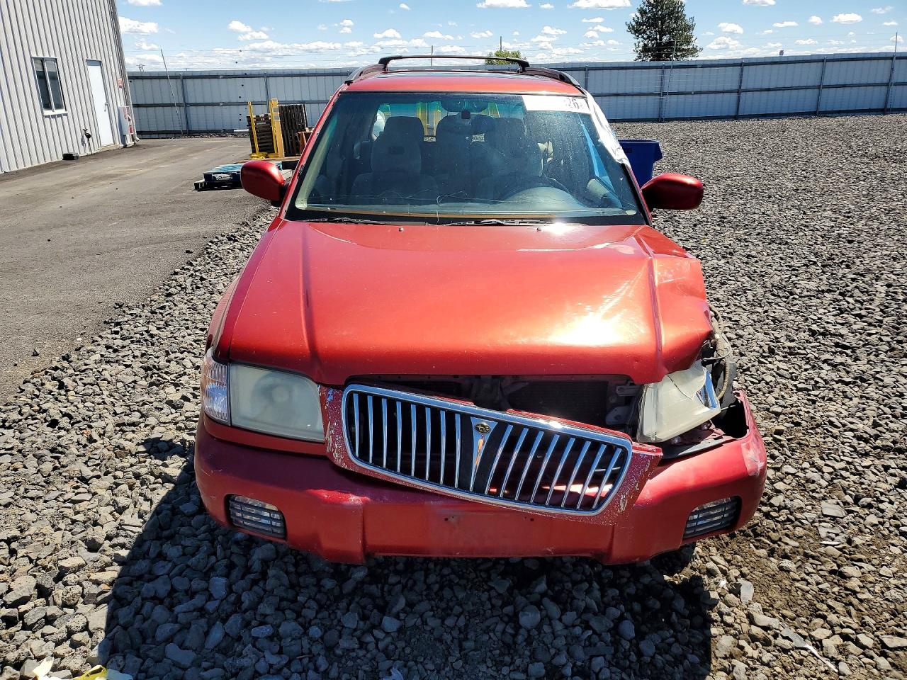 2001 Subaru Forester S Red vin: JF1SF65601H751518