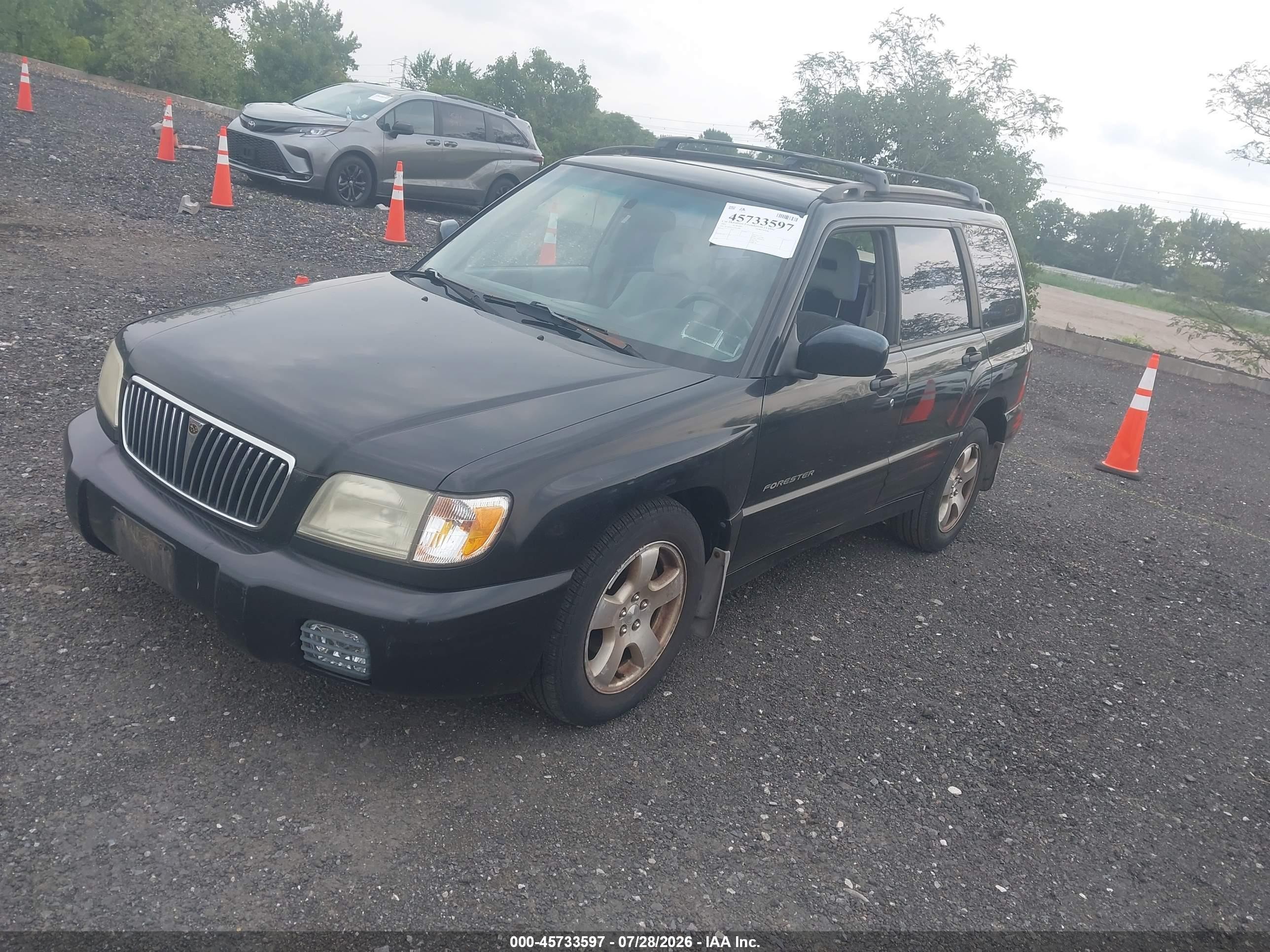 2002 Subaru Forester S Black vin: JF1SF65612H702989