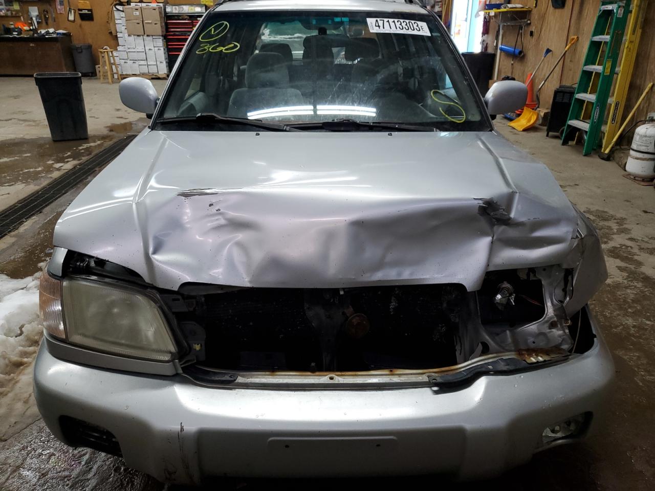 2002 Subaru Forester S Silver vin: JF1SF65612H731098