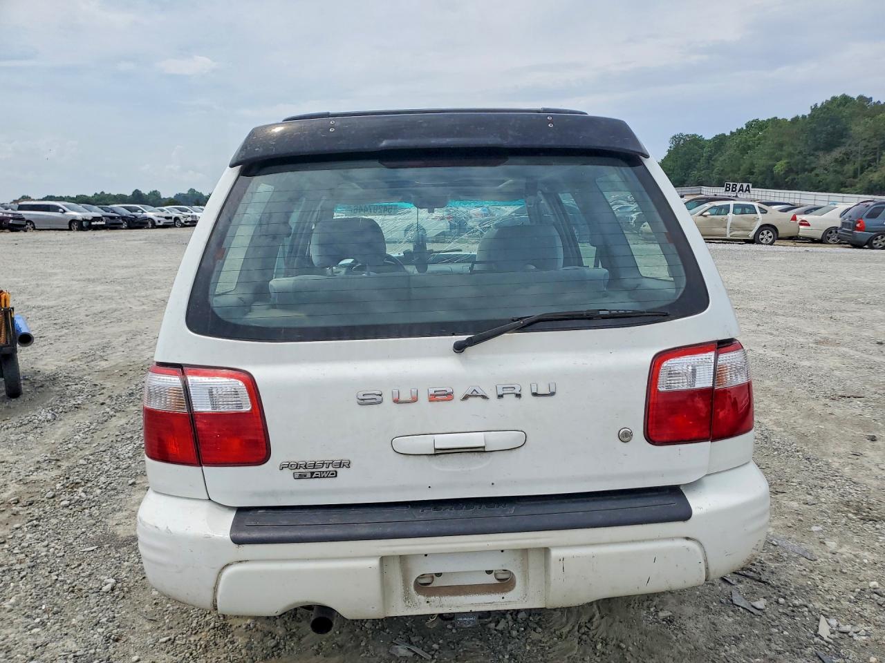 2002 Subaru Forester S White vin: JF1SF65632H709815
