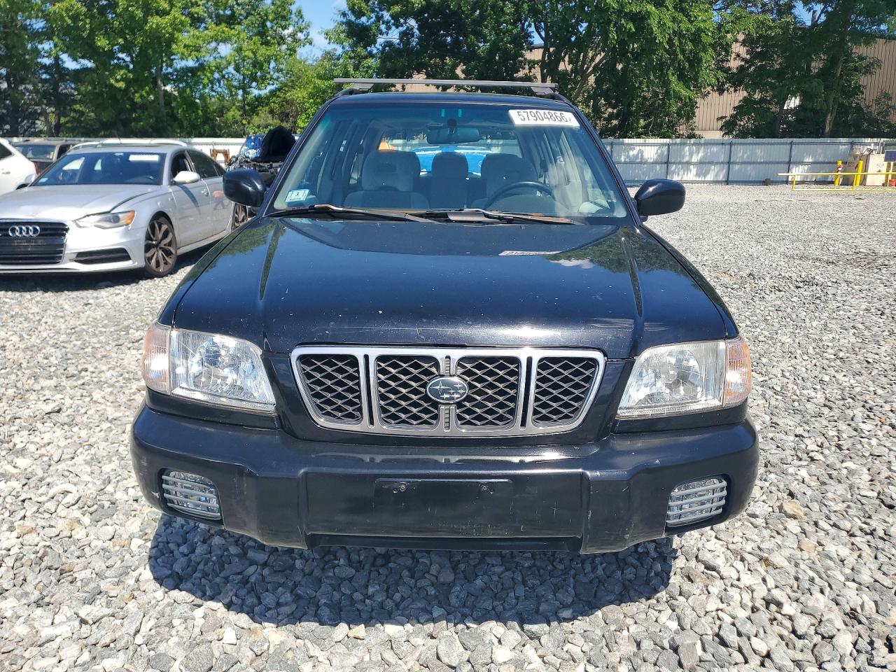 2002 Subaru Forester S Black vin: JF1SF65632H733046