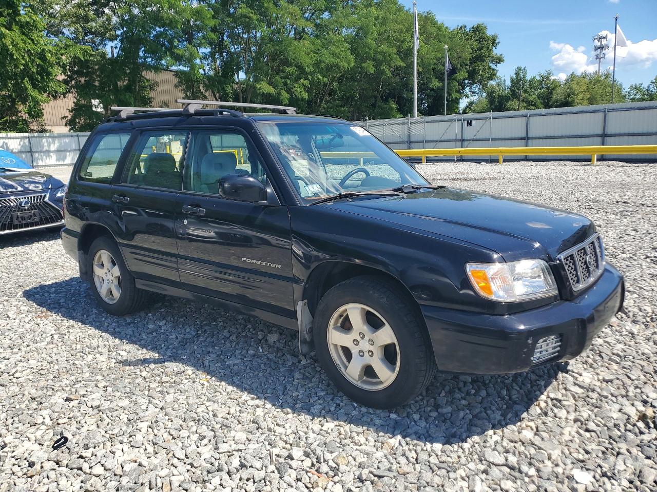 2002 Subaru Forester S Black vin: JF1SF65632H733046