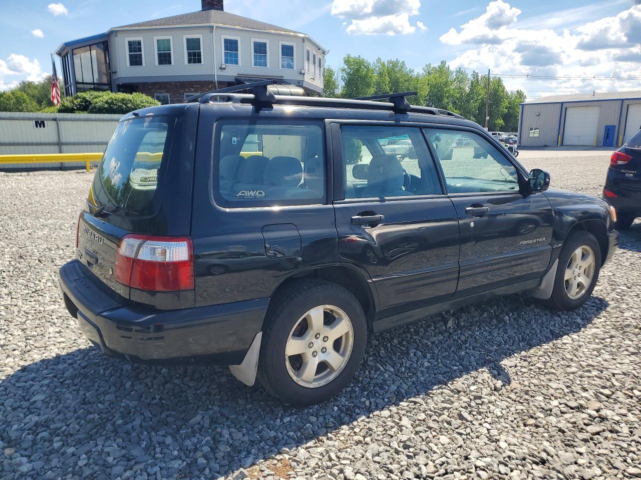 2002 Subaru Forester S Black vin: JF1SF65632H733046