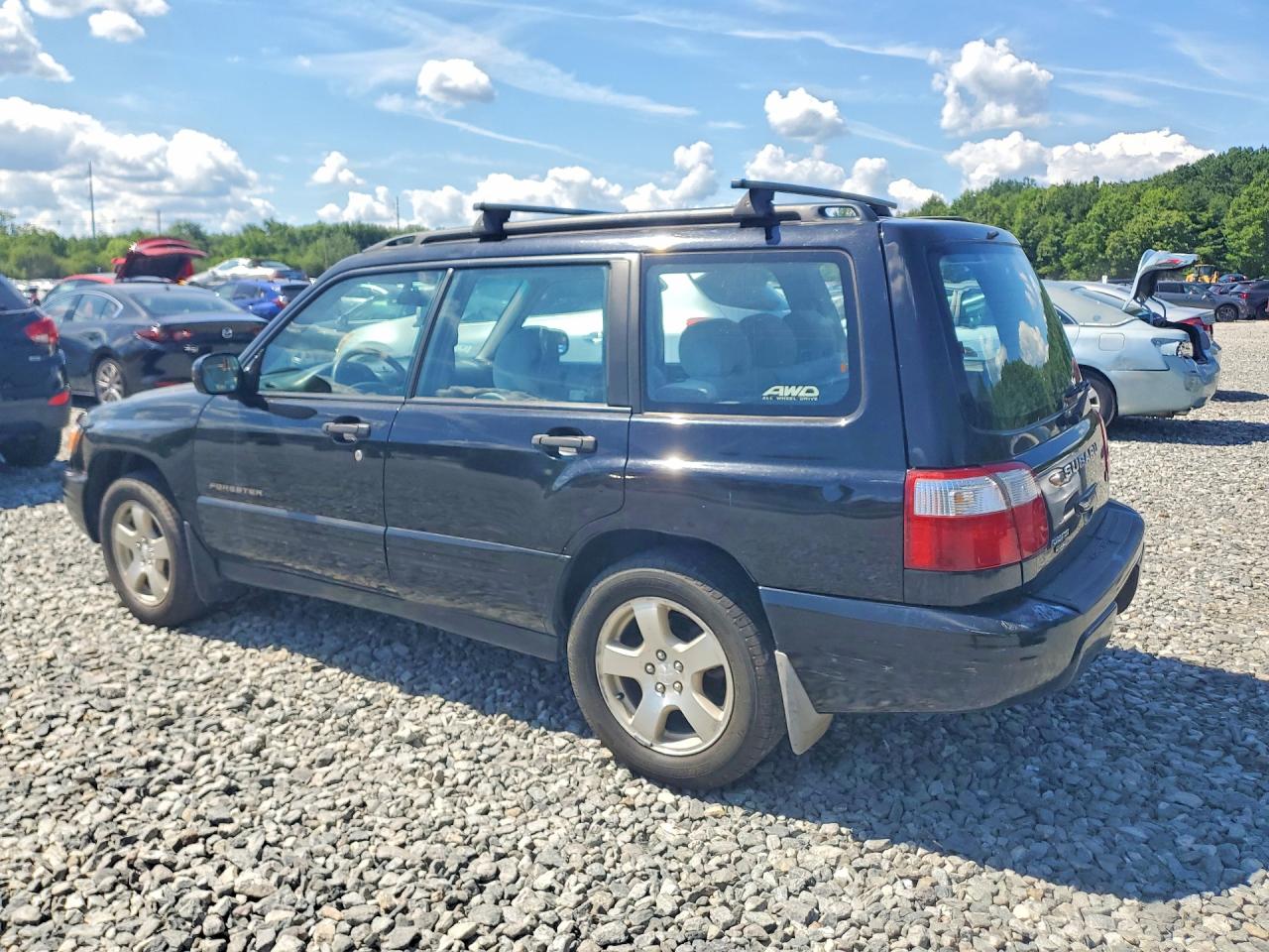 2002 Subaru Forester S Black vin: JF1SF65632H733046