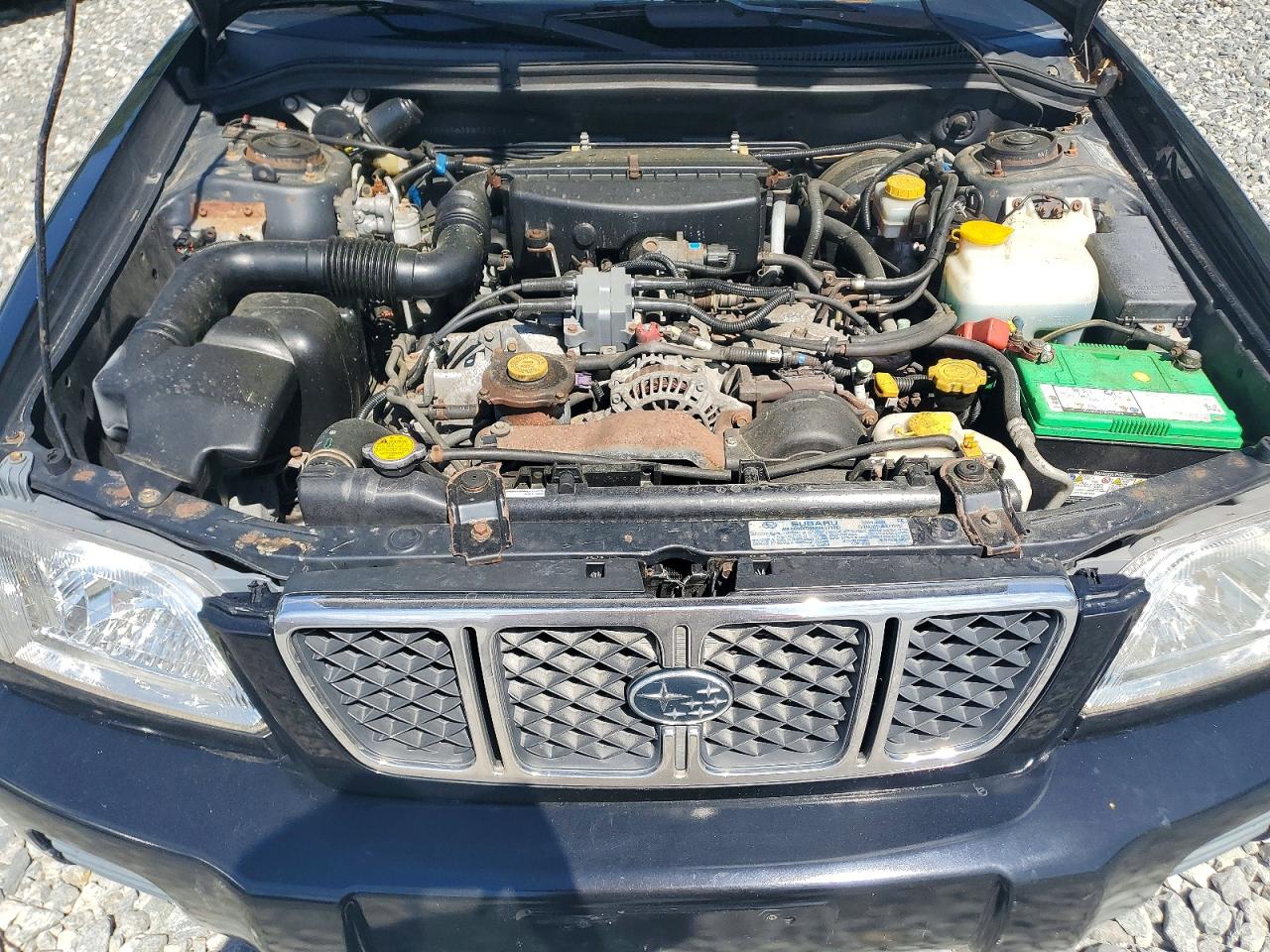 2002 Subaru Forester S Black vin: JF1SF65632H733046