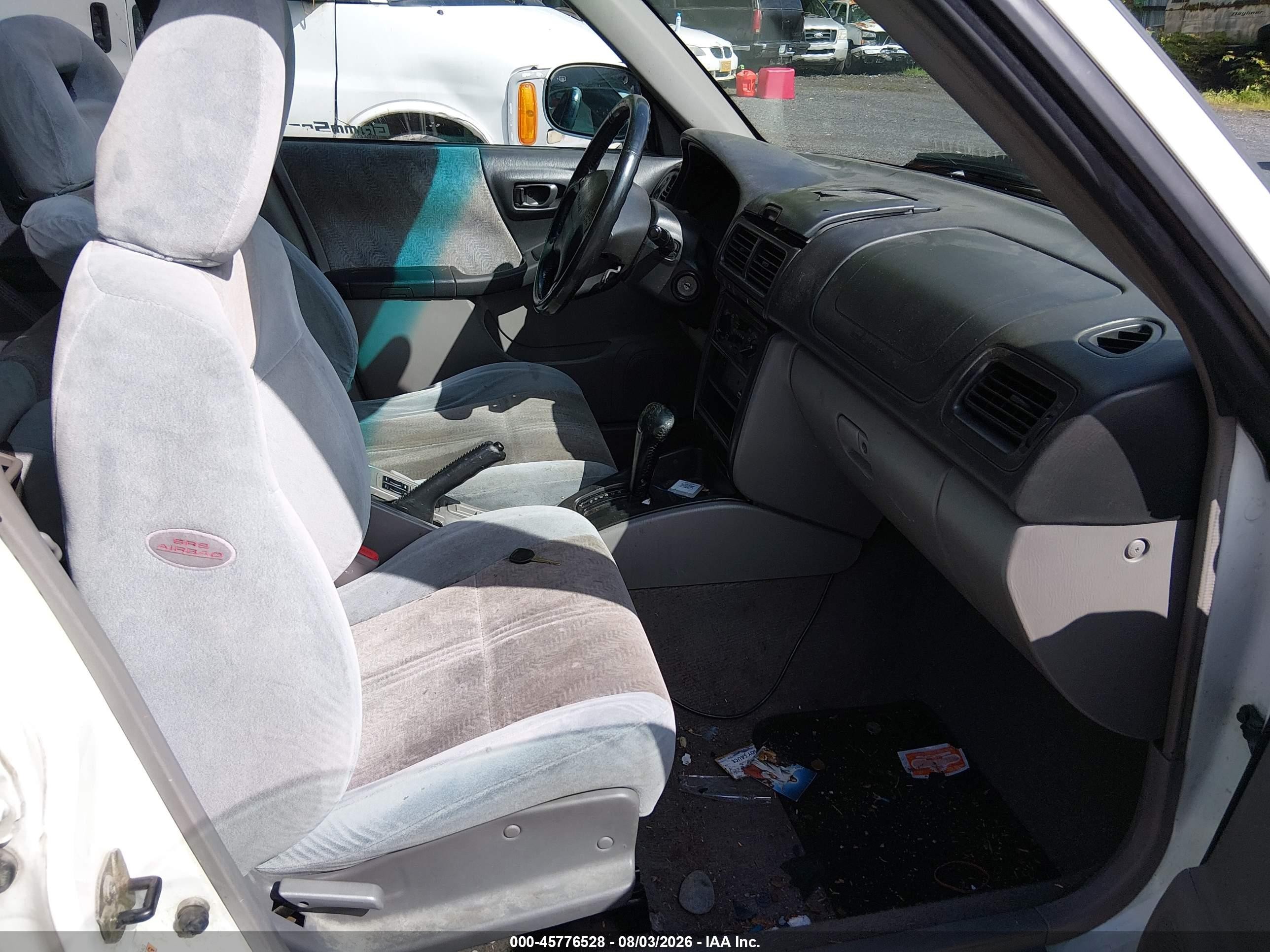 2001 Subaru Forester S White vin: JF1SF65641H705738