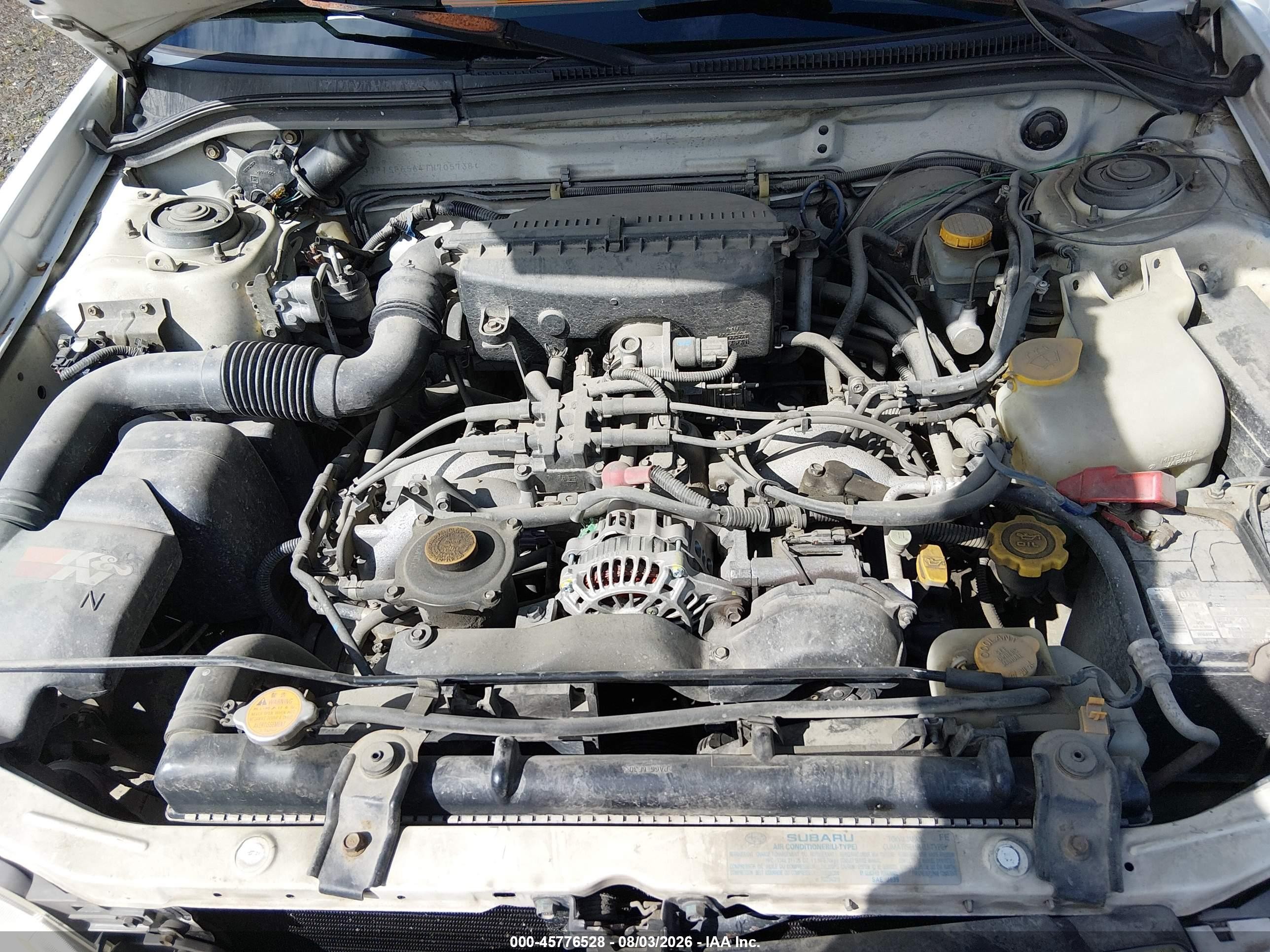 2001 Subaru Forester S White vin: JF1SF65641H705738