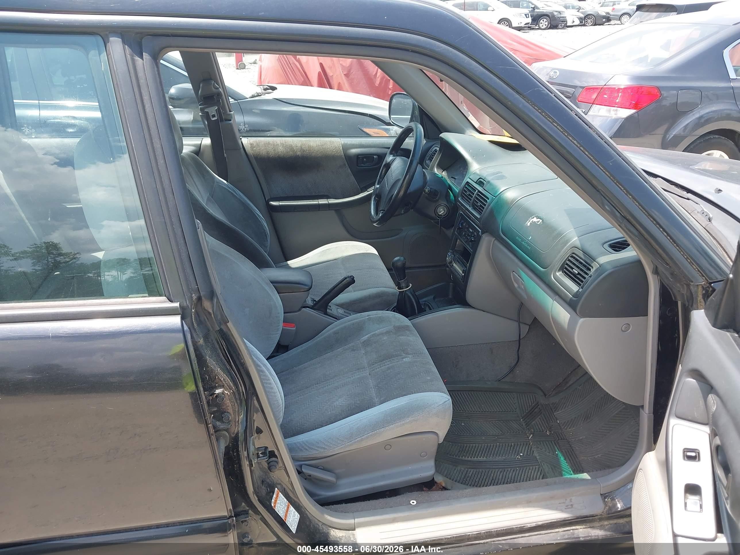 2002 Subaru Forester S Black vin: JF1SF65642G700210