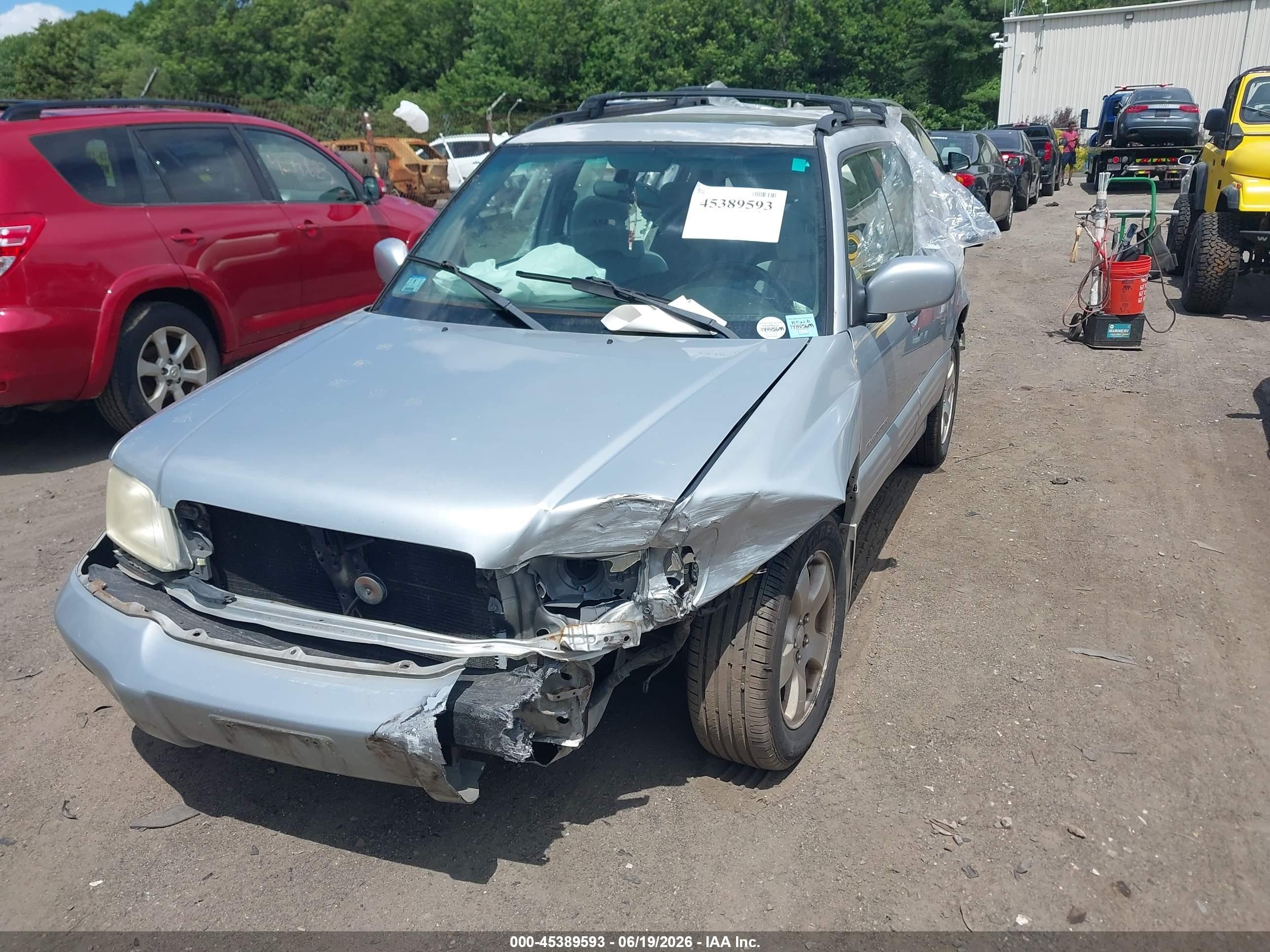 2002 Subaru Forester S Серебряный vin: JF1SF65652H735140