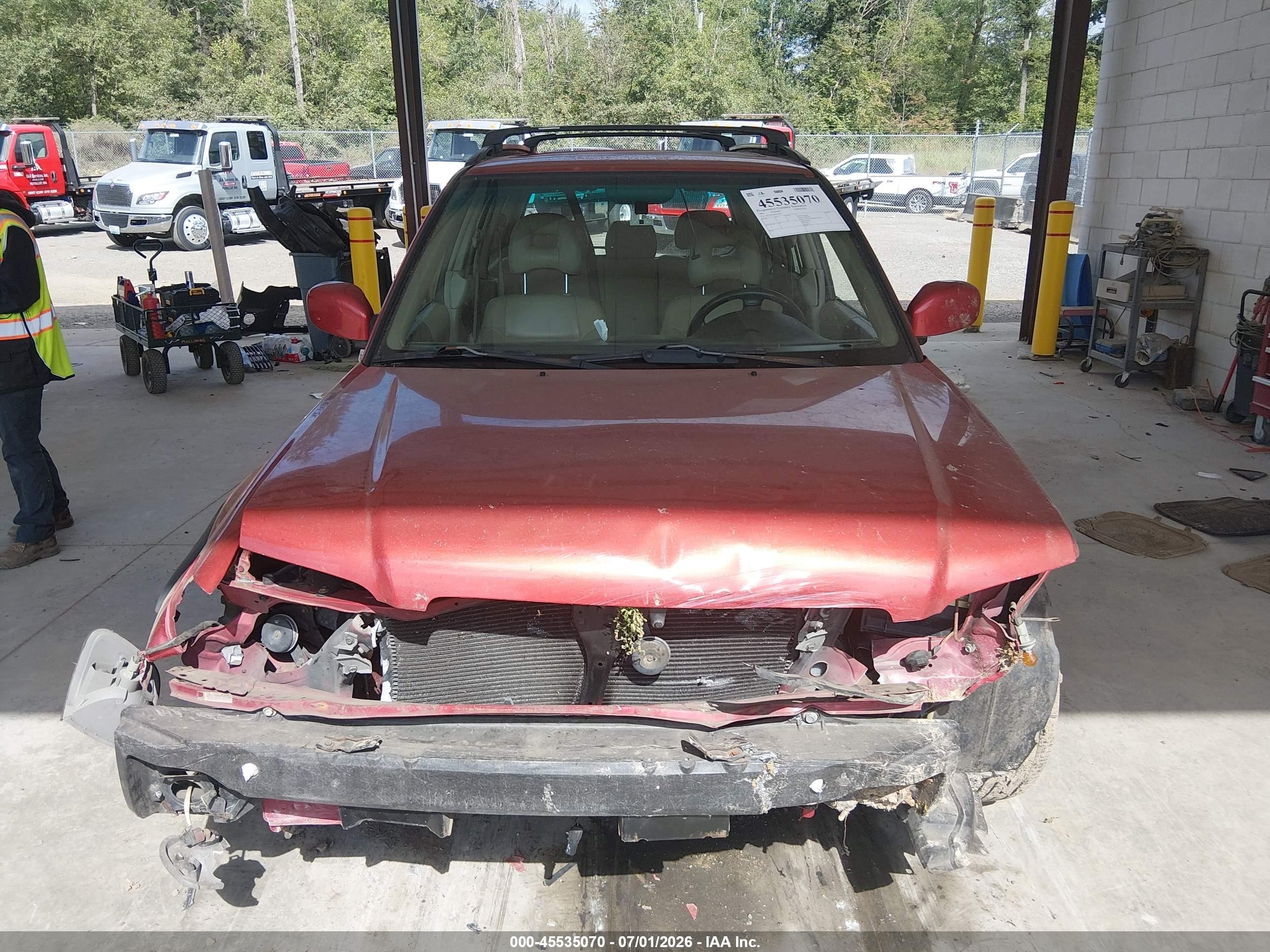 2001 Subaru Forester S Red vin: JF1SF65661H733850