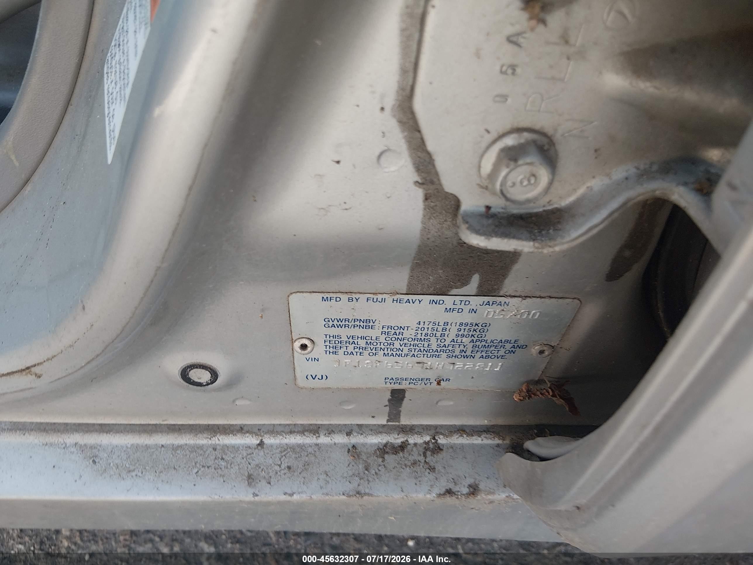 2001 Subaru Forester S Silver vin: JF1SF65671H722811