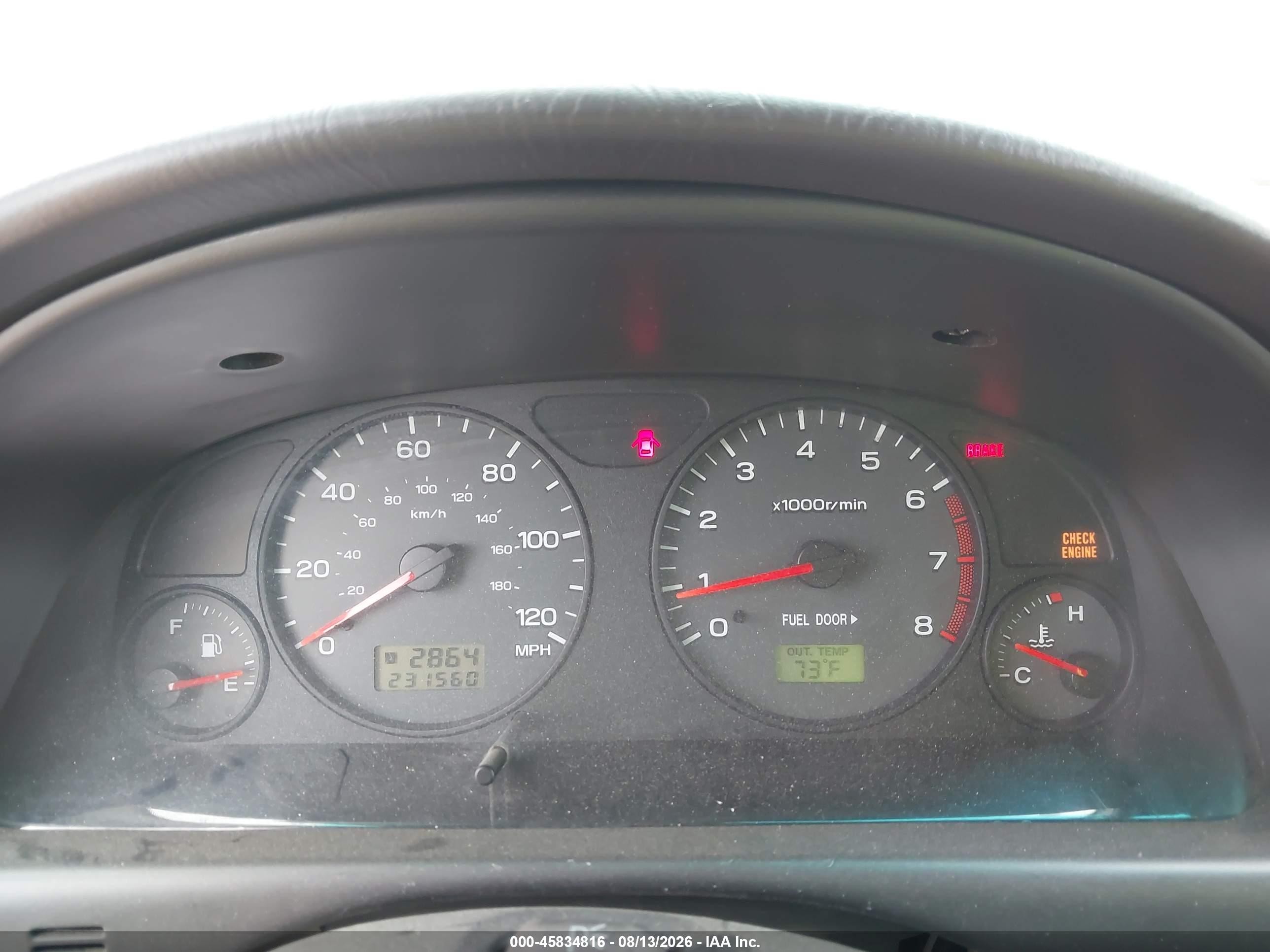 2002 Subaru Forester S Red vin: JF1SF65672H731624