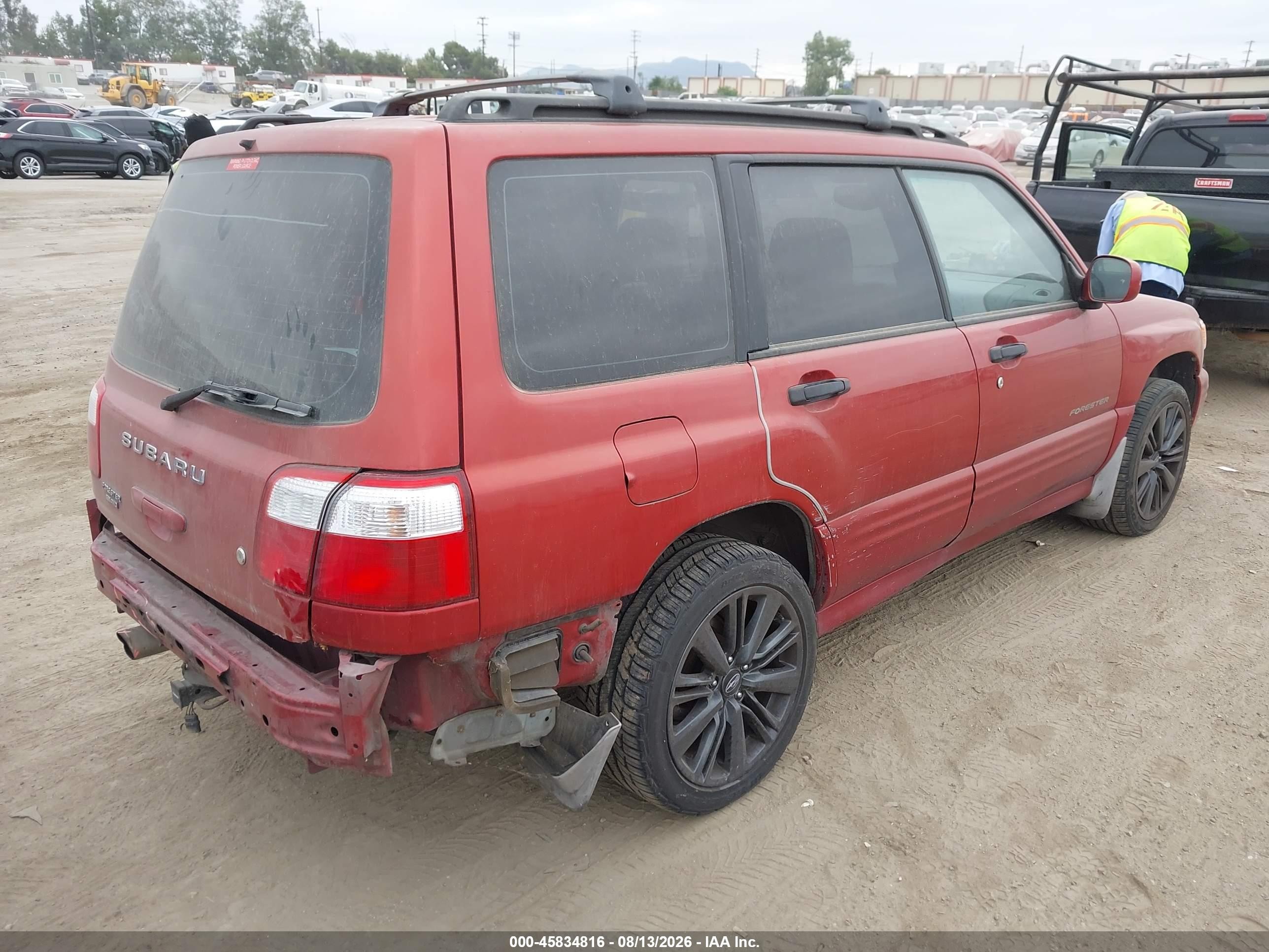 2002 Subaru Forester S Red vin: JF1SF65672H731624