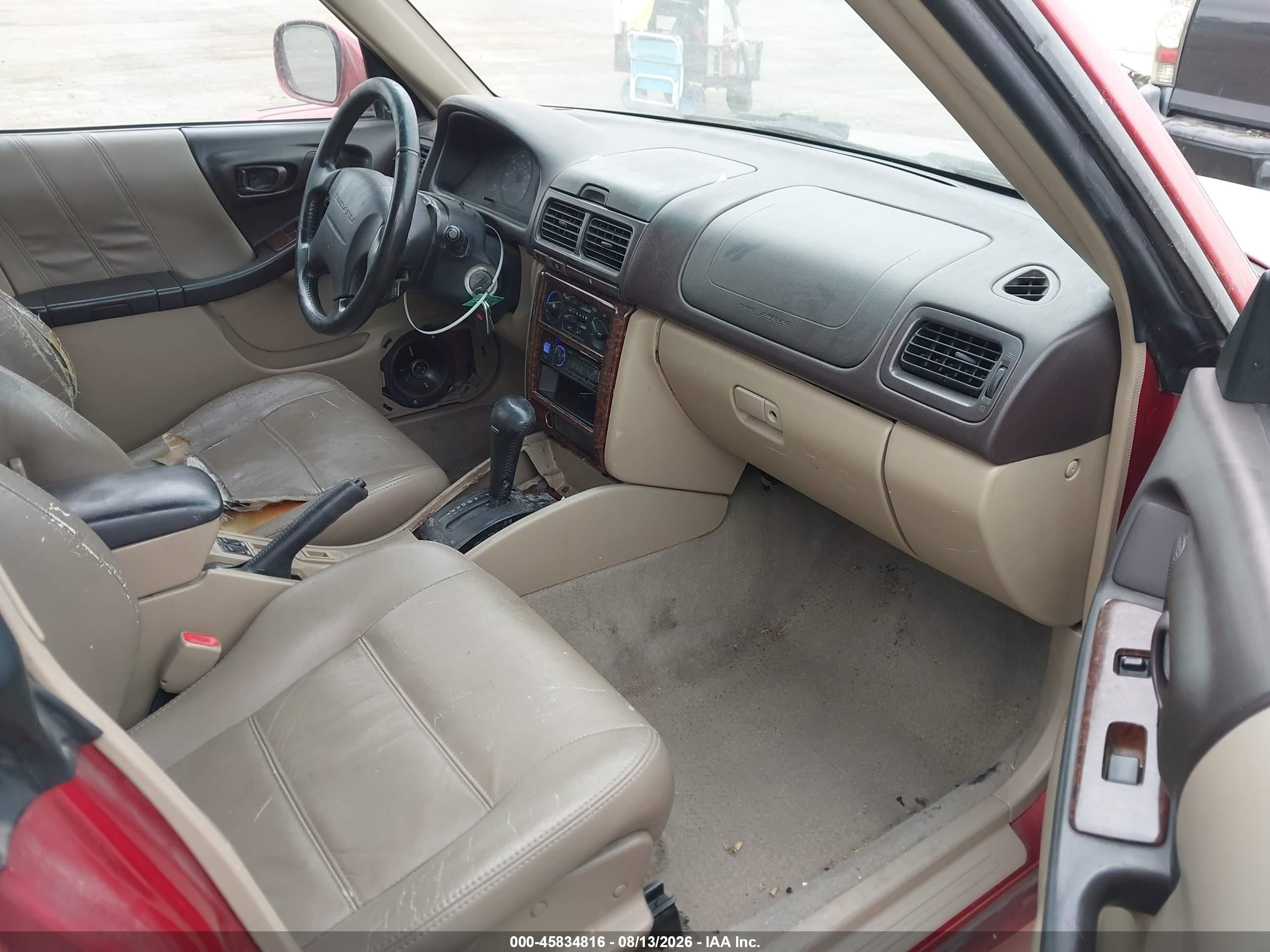 2002 Subaru Forester S Red vin: JF1SF65672H731624