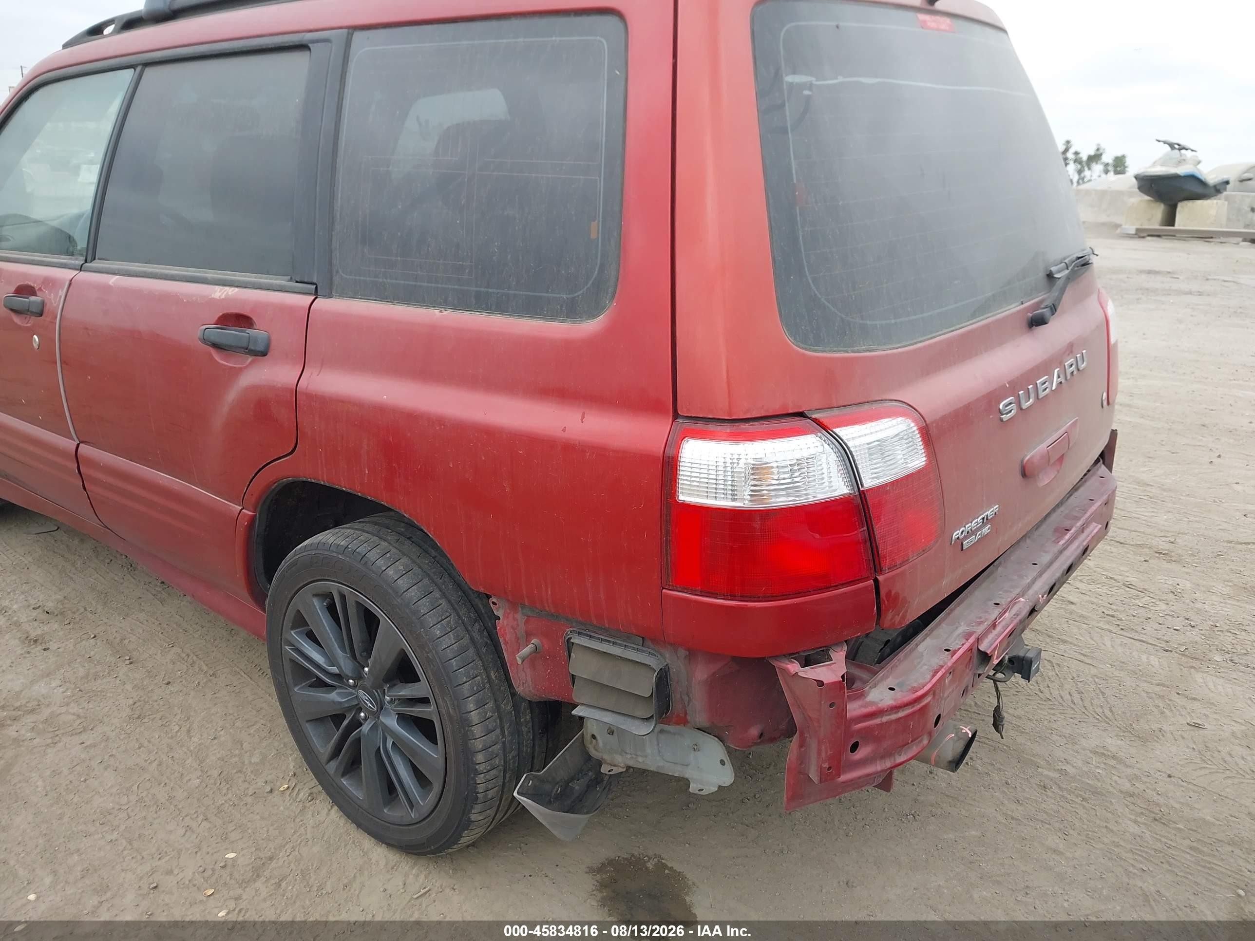 2002 Subaru Forester S Red vin: JF1SF65672H731624