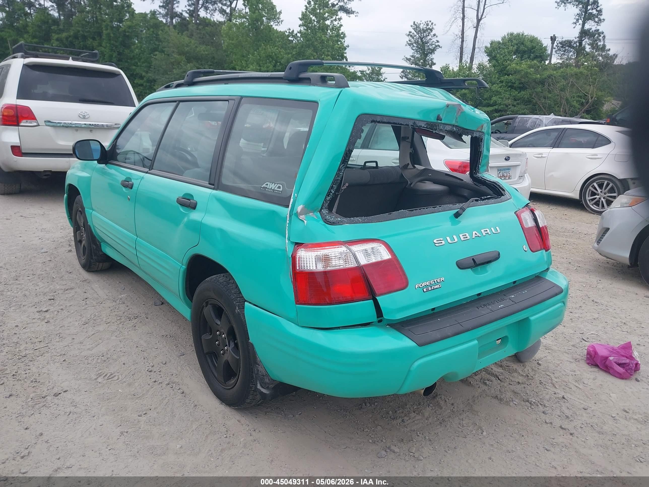 2002 Subaru Forester S Бирюзовый vin: JF1SF65672H738184