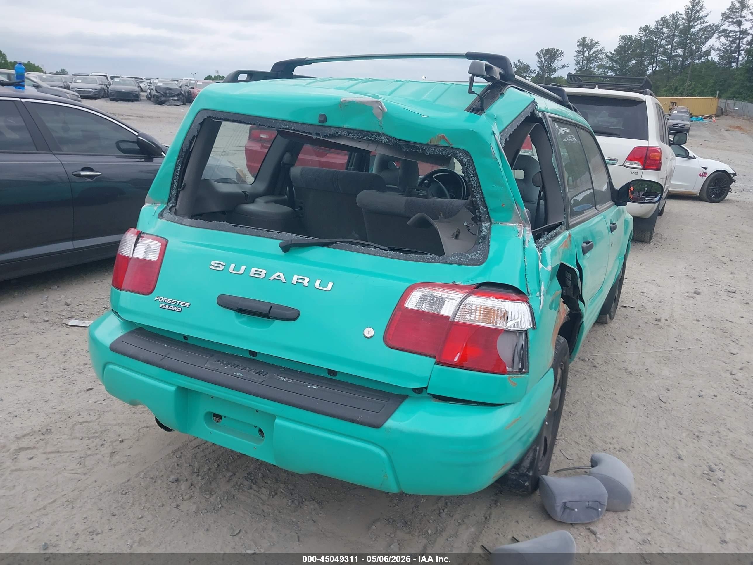 2002 Subaru Forester S Бирюзовый vin: JF1SF65672H738184