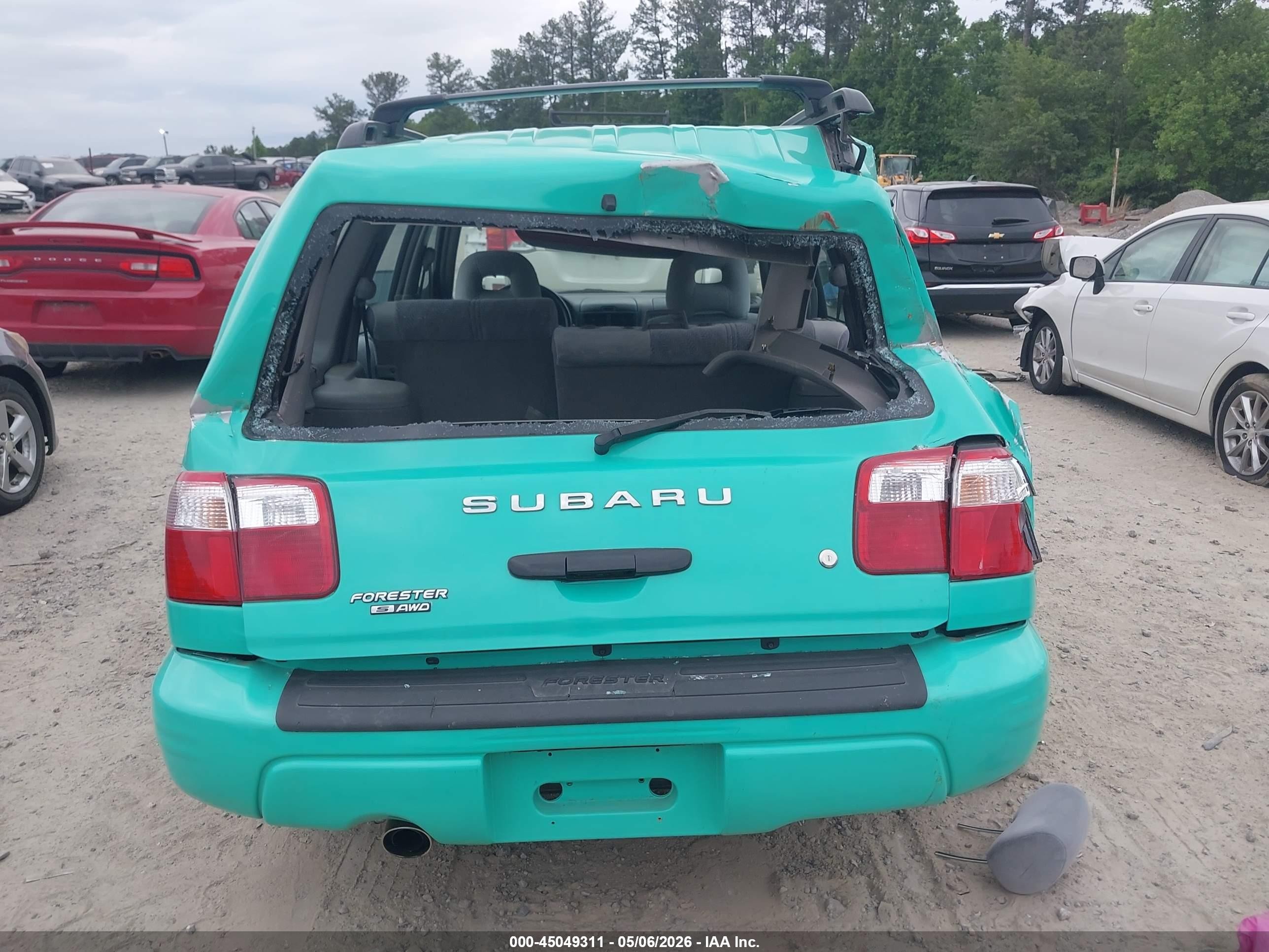 2002 Subaru Forester S Бирюзовый vin: JF1SF65672H738184