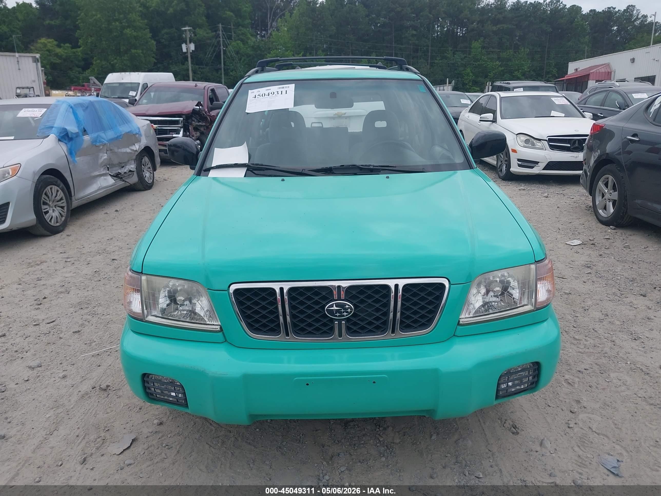 2002 Subaru Forester S Бирюзовый vin: JF1SF65672H738184