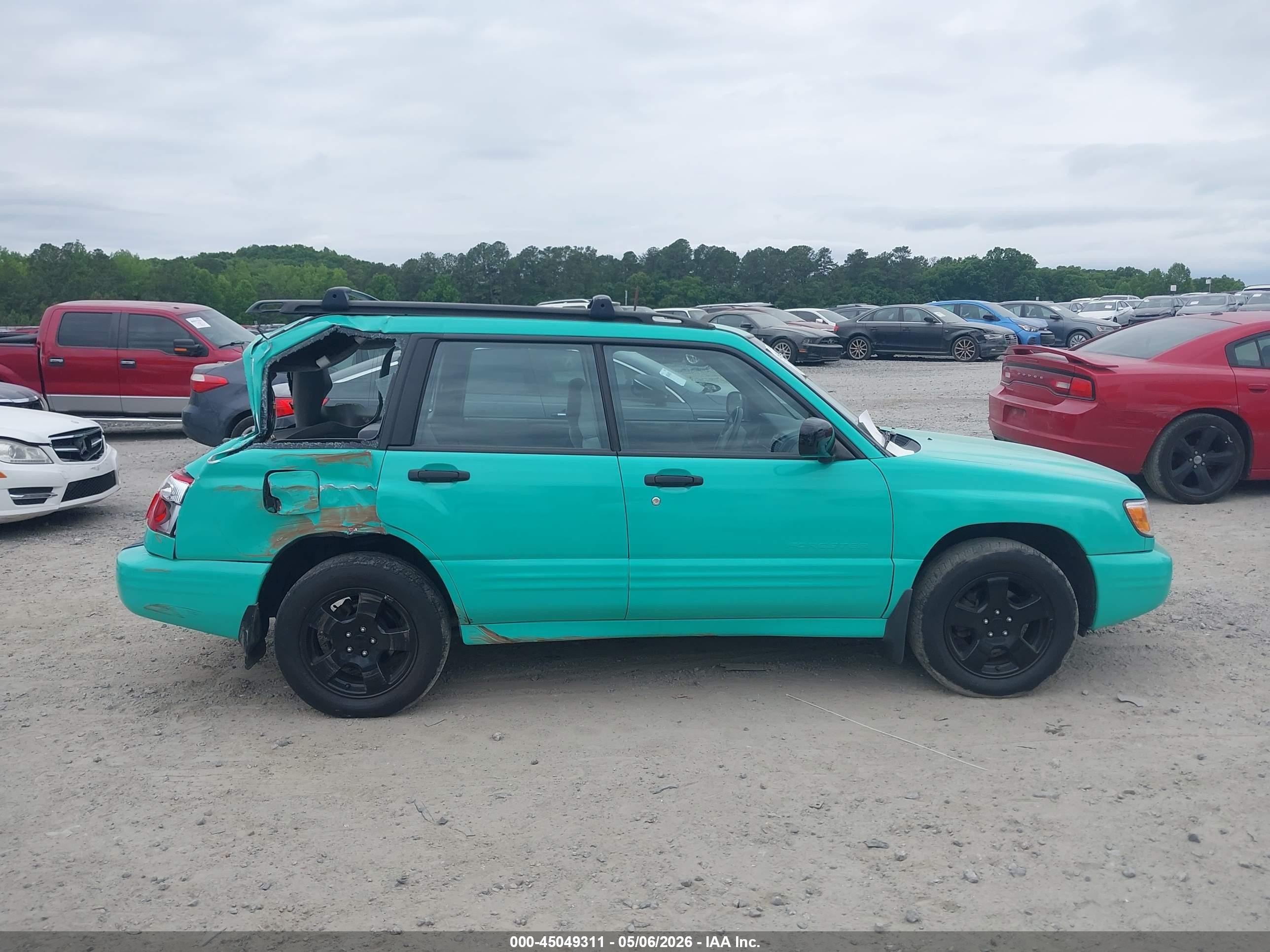 2002 Subaru Forester S Бирюзовый vin: JF1SF65672H738184