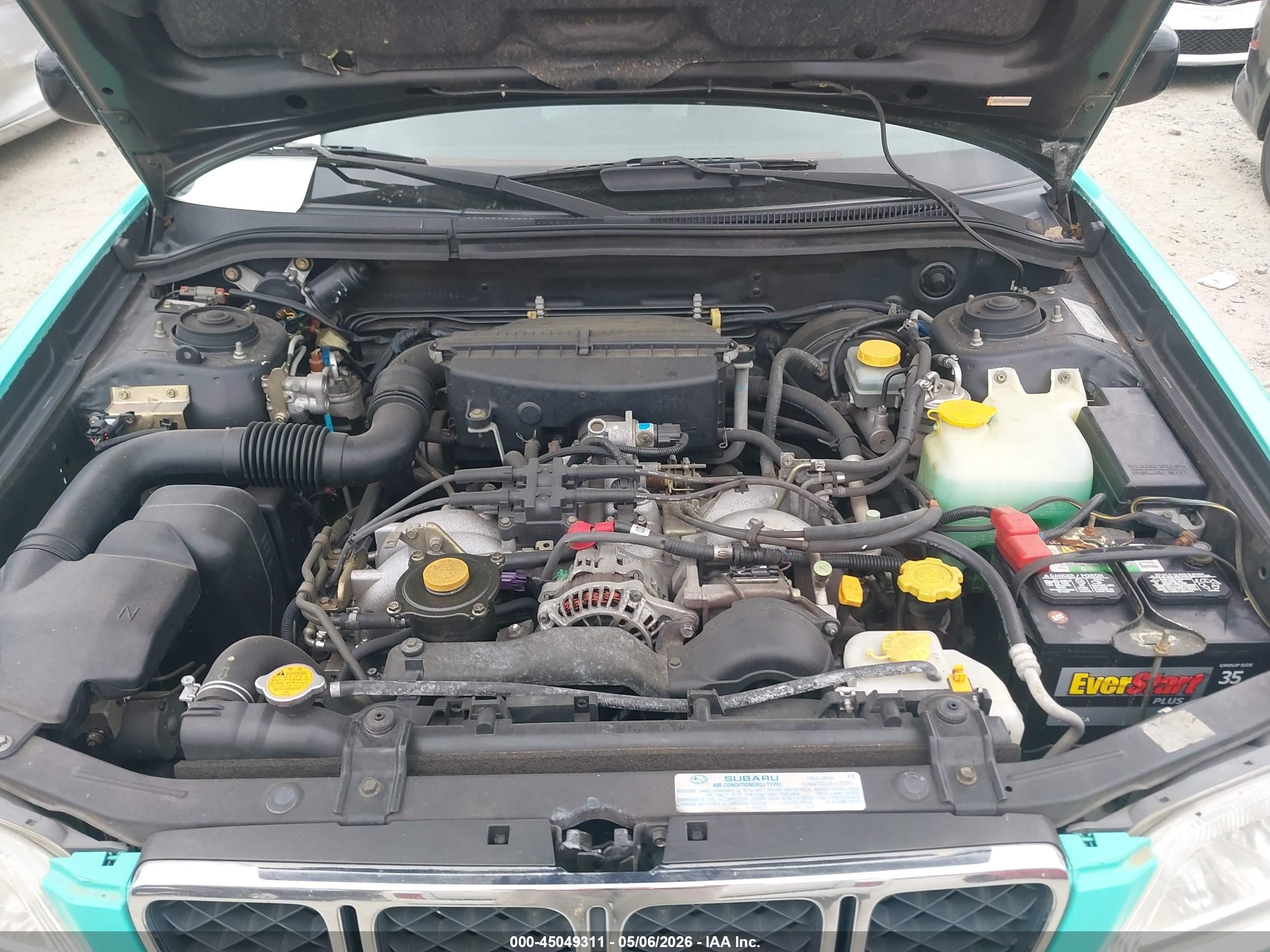 2002 Subaru Forester S Бирюзовый vin: JF1SF65672H738184