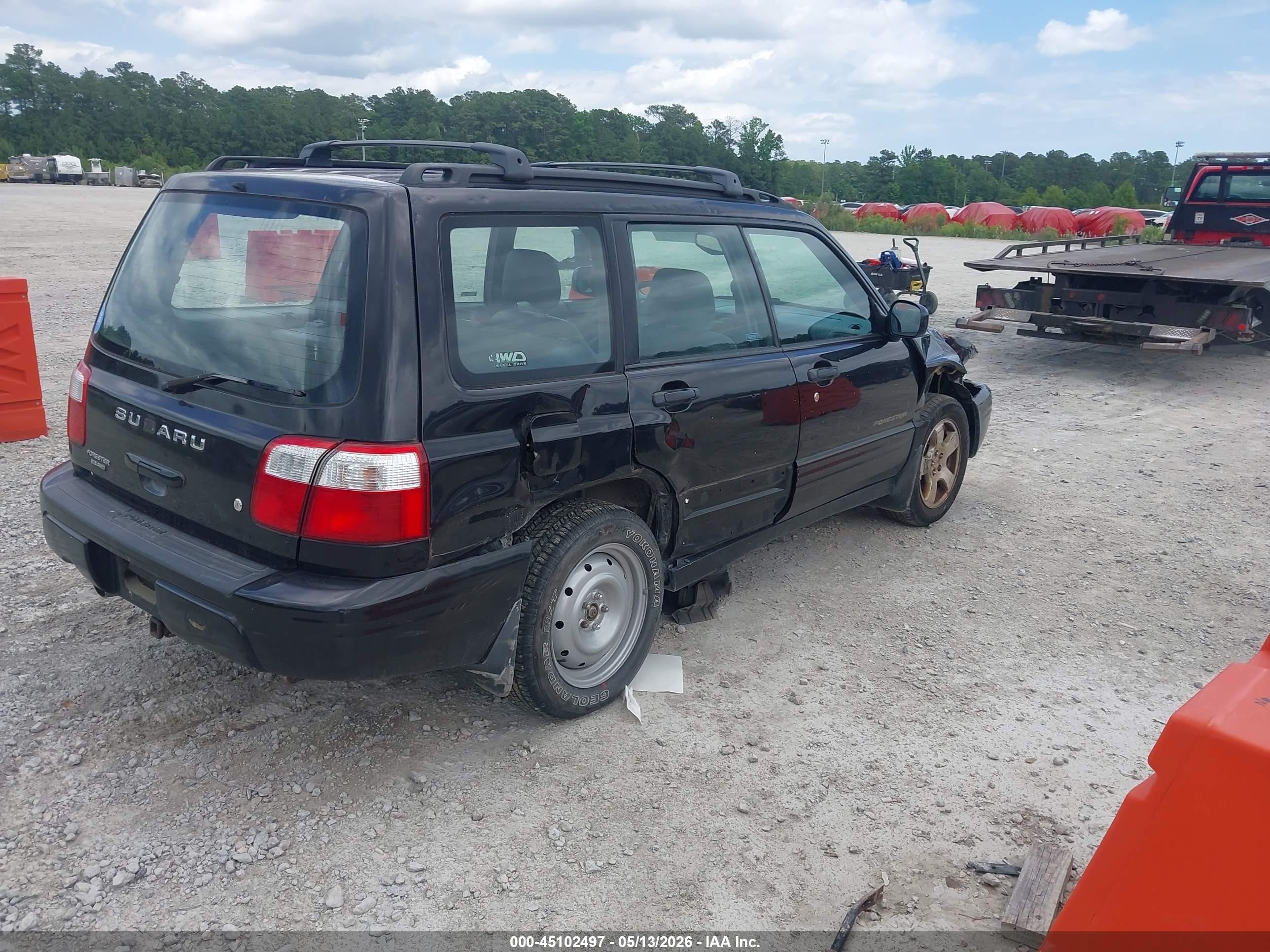 2002 Subaru Forester S Black vin: JF1SF65672H751548