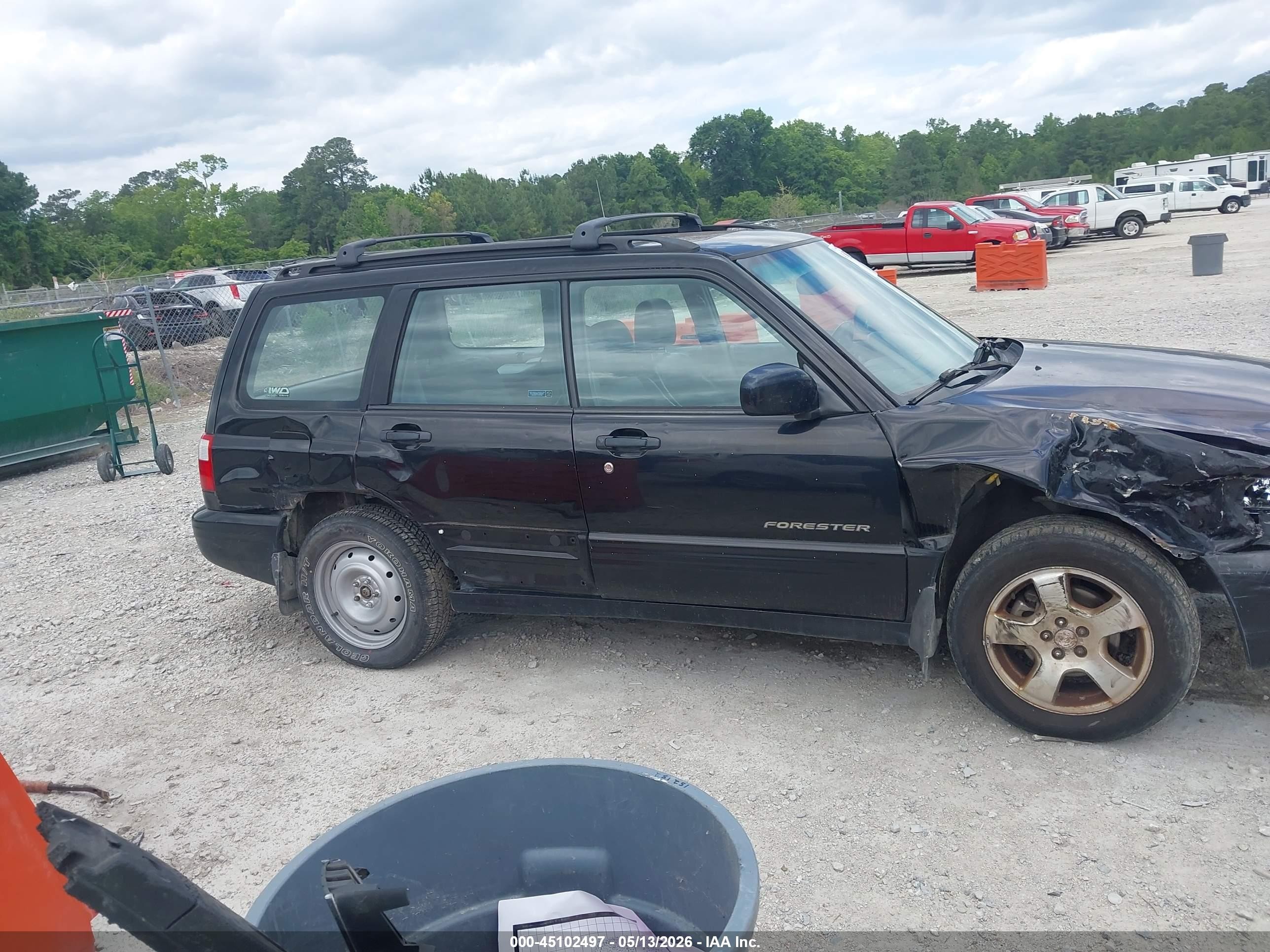 2002 Subaru Forester S Black vin: JF1SF65672H751548