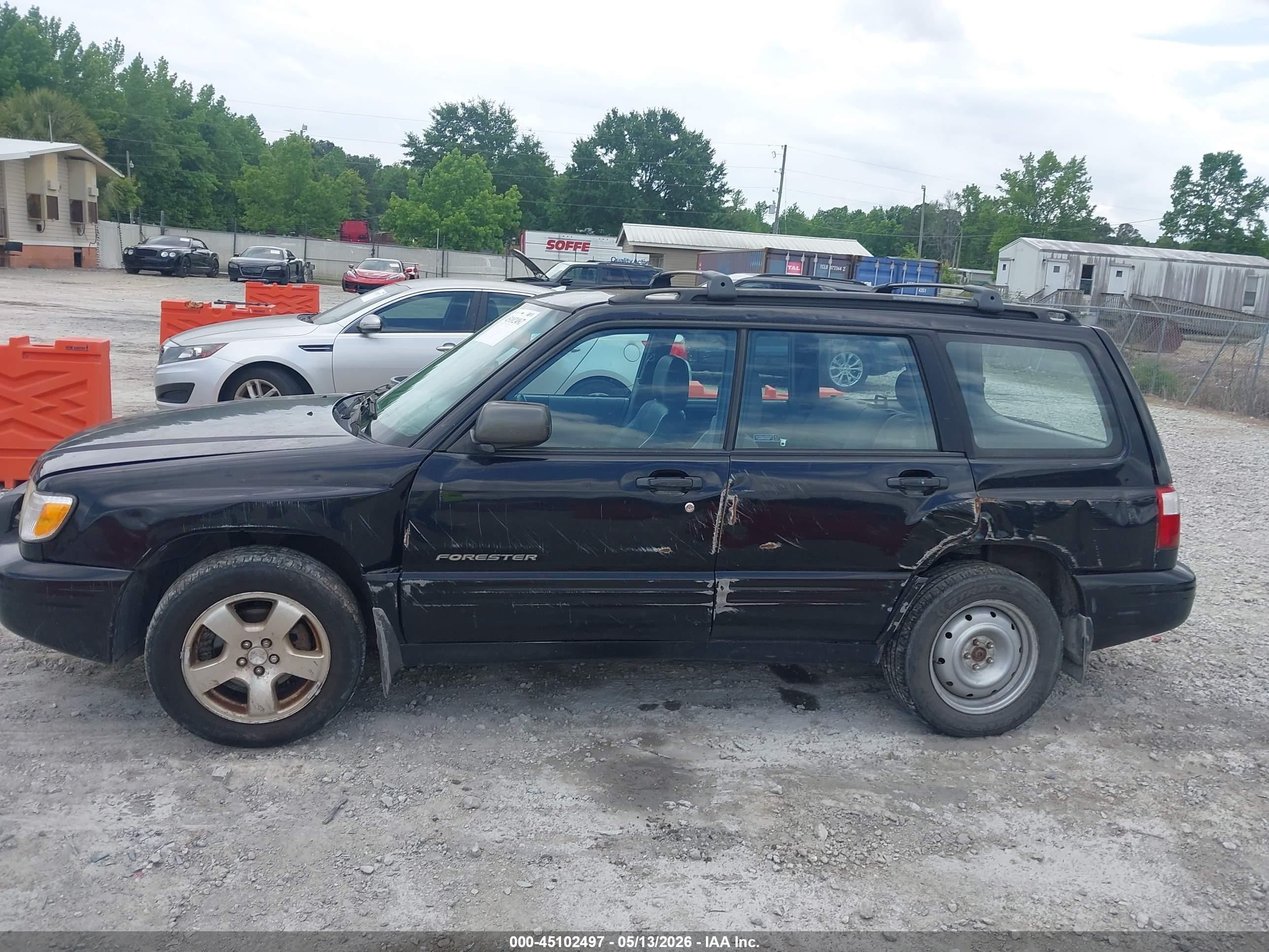 2002 Subaru Forester S Black vin: JF1SF65672H751548