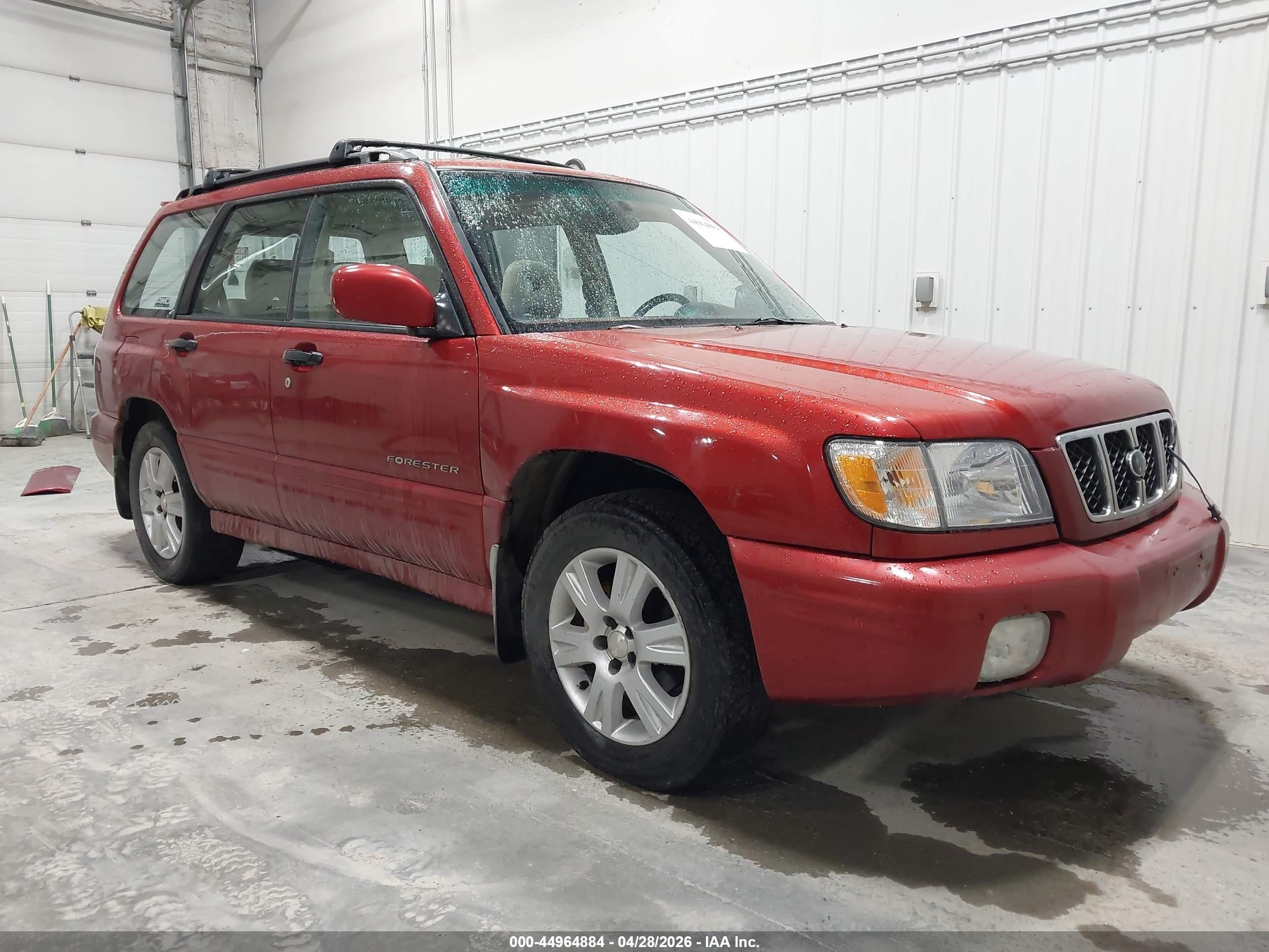 2001 Subaru Forester S Red vin: JF1SF65681H735471