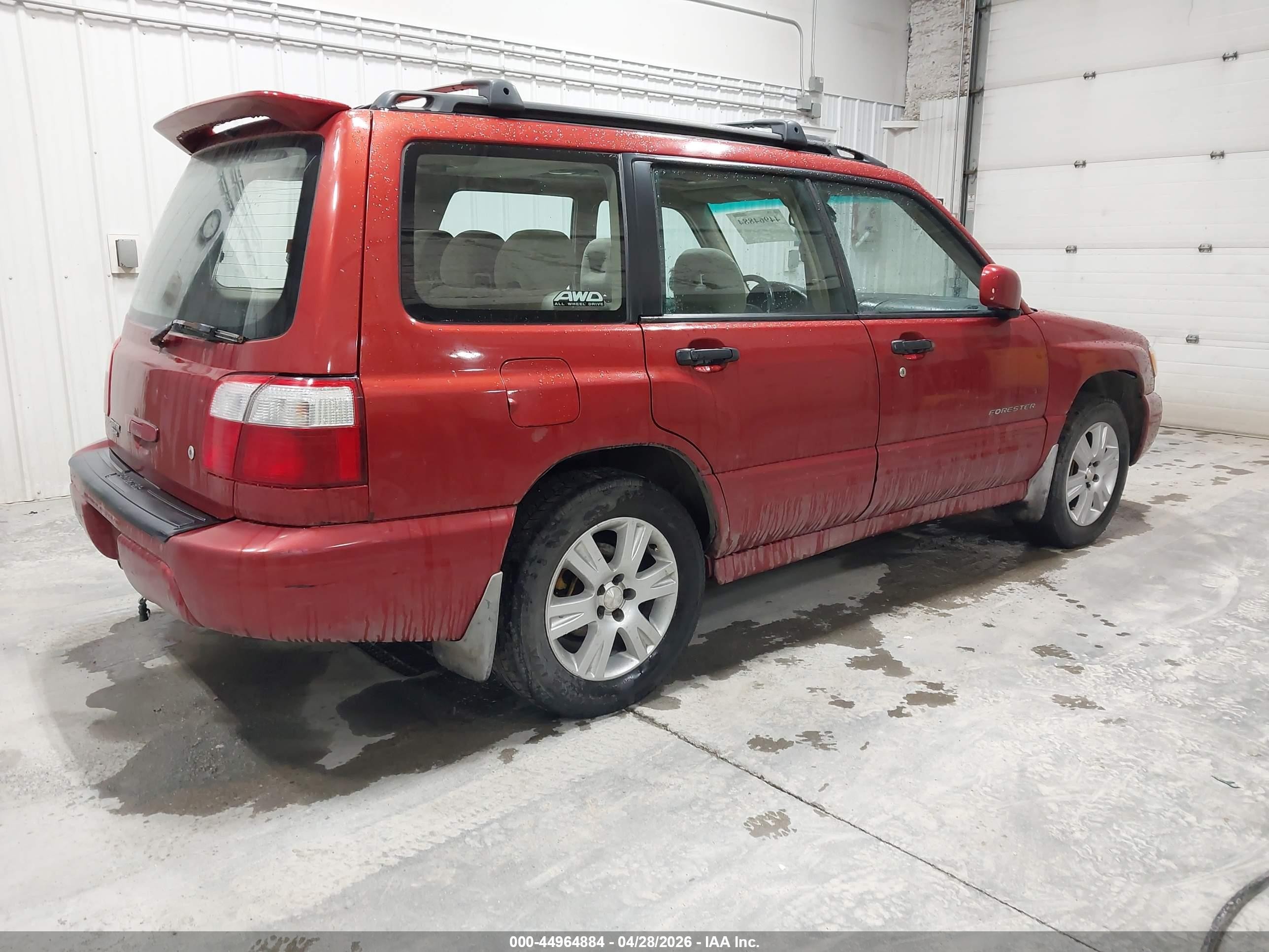 2001 Subaru Forester S Red vin: JF1SF65681H735471