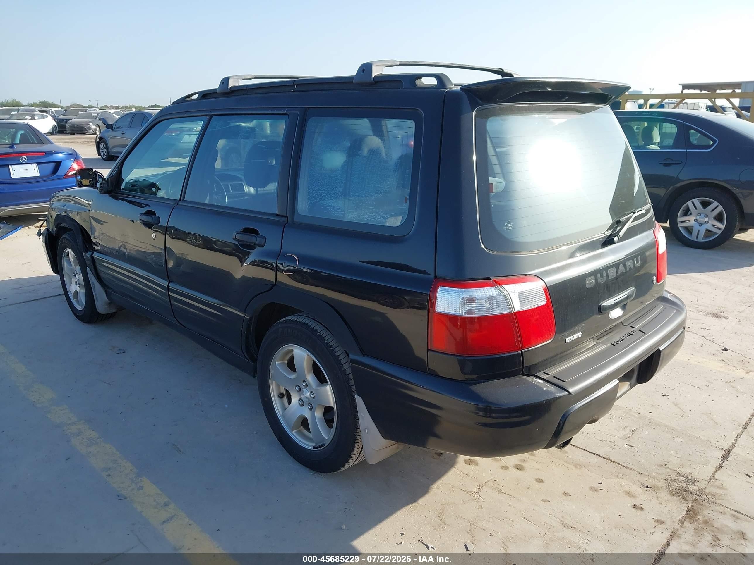 2001 Subaru Forester S Black vin: JF1SF65681H746728