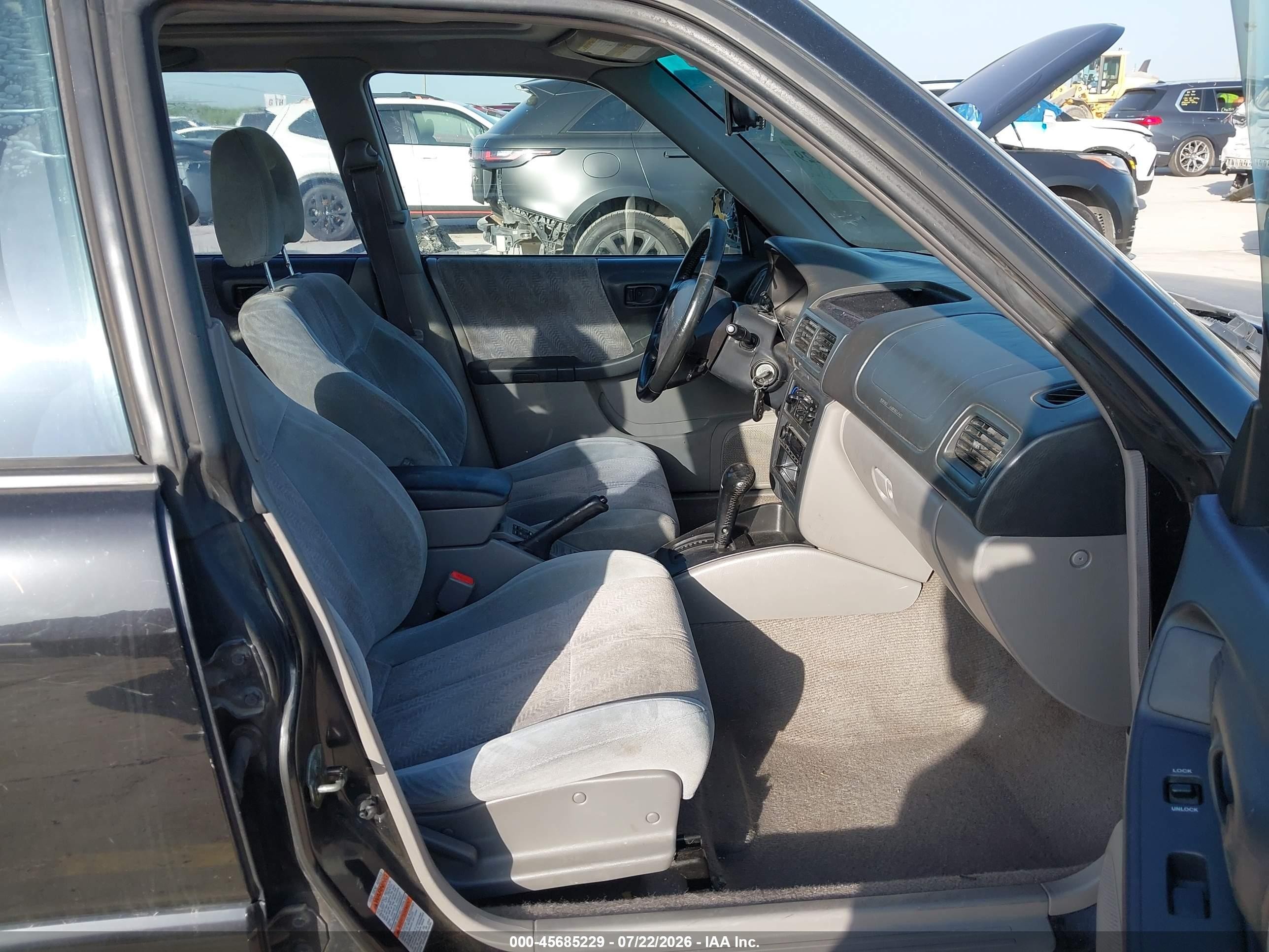 2001 Subaru Forester S Black vin: JF1SF65681H746728