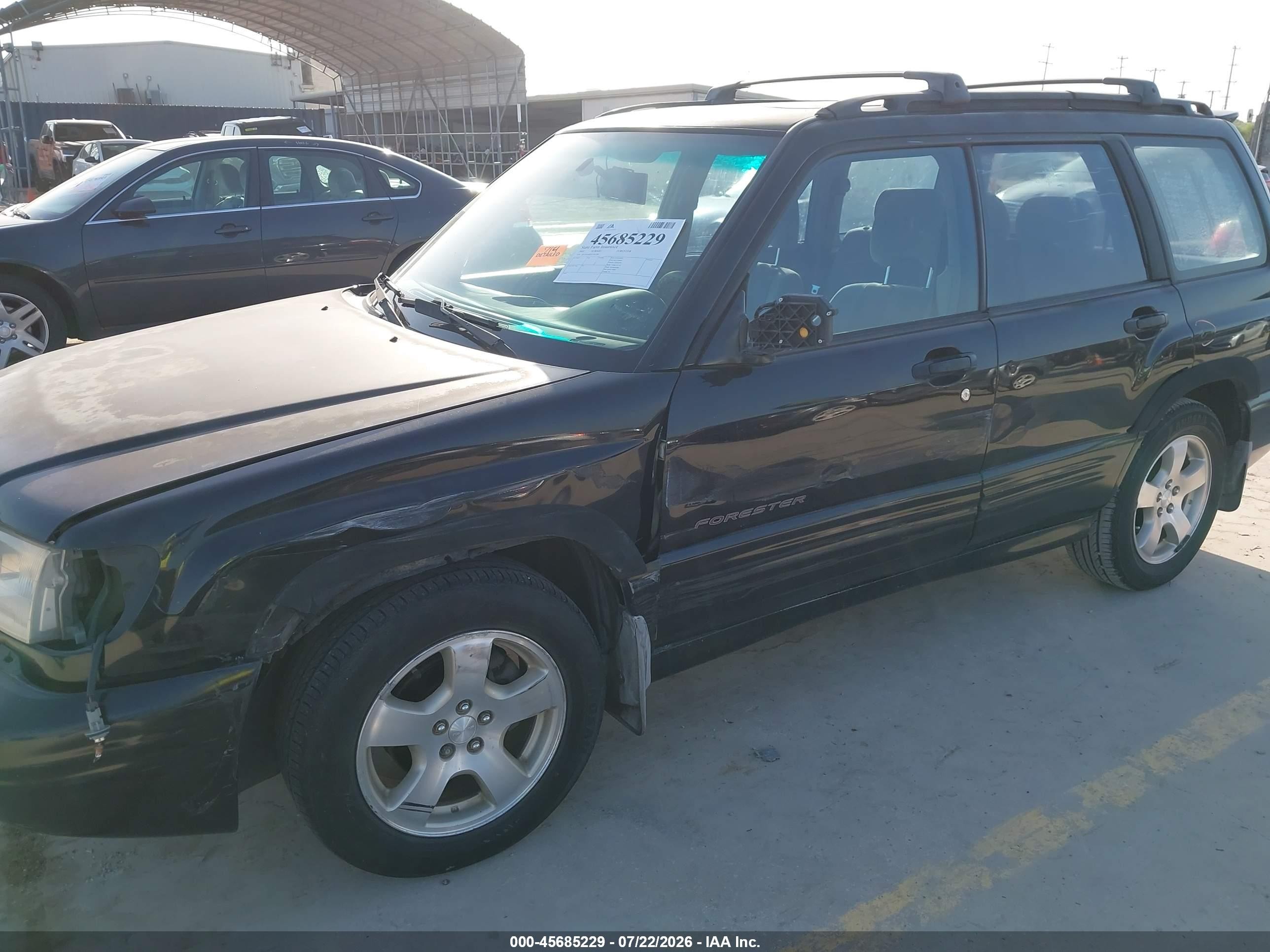 2001 Subaru Forester S Black vin: JF1SF65681H746728