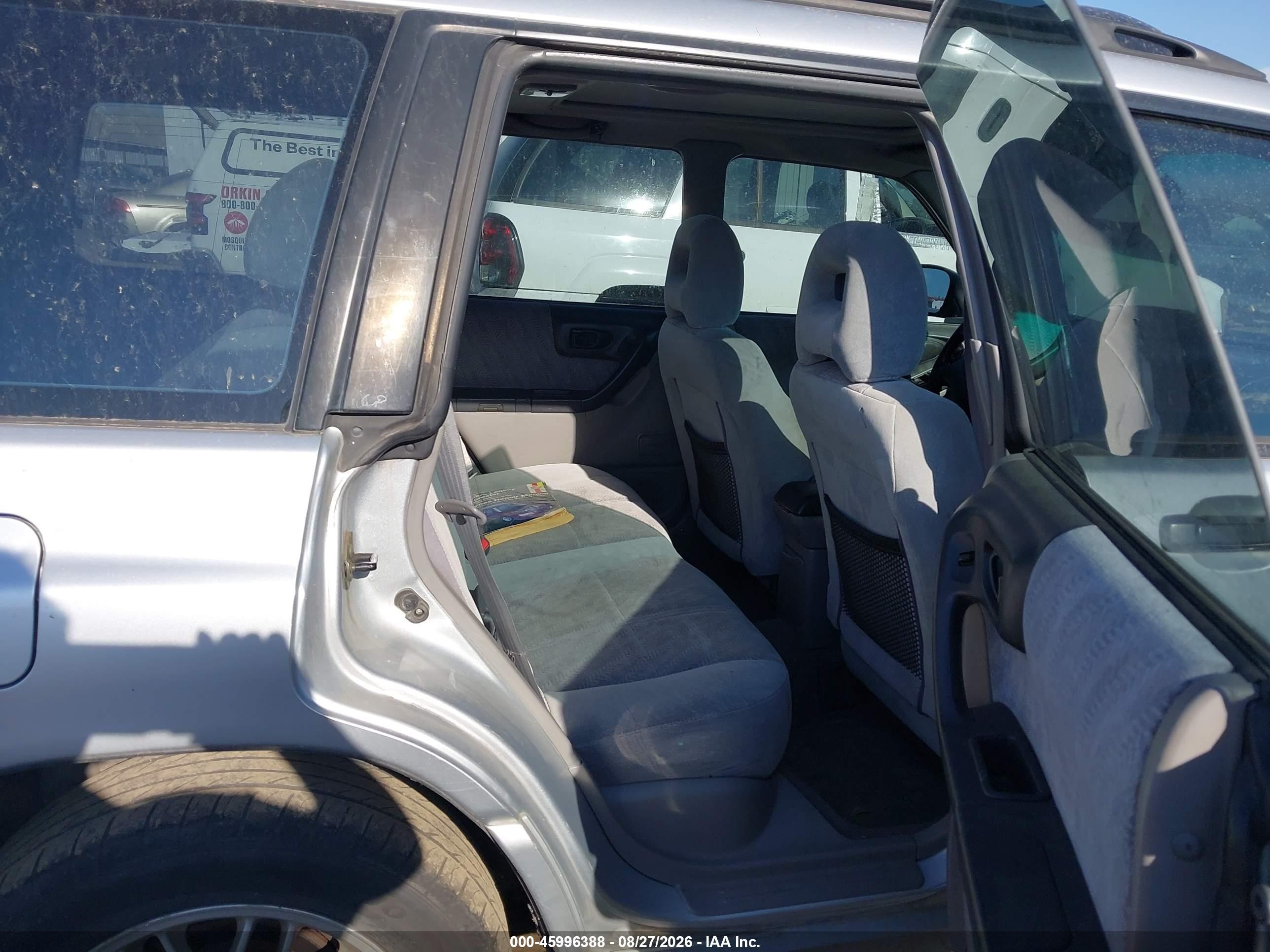 2002 Subaru Forester S Silver vin: JF1SF65682H715657