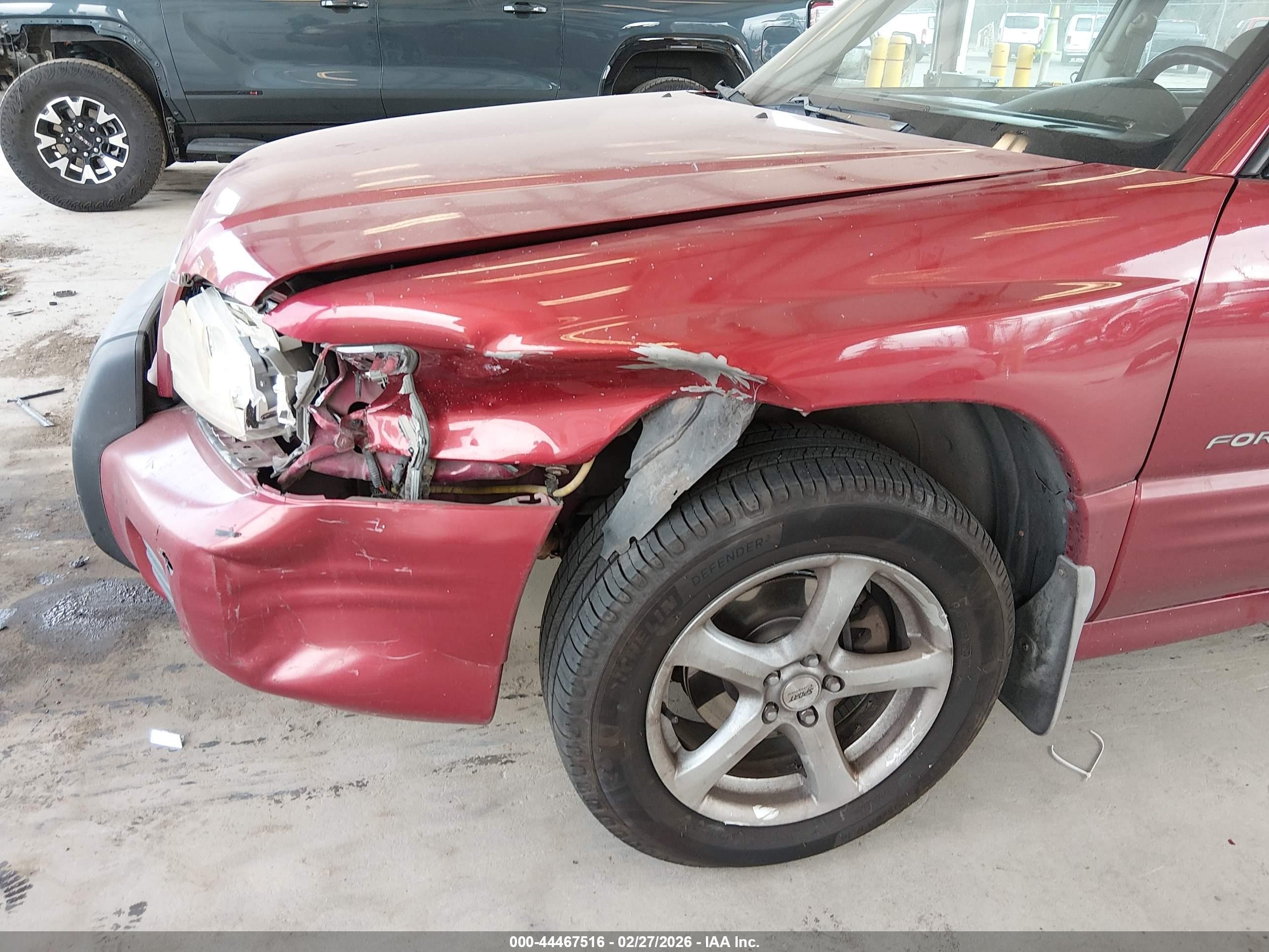 2002 Subaru Forester S Red vin: JF1SF65682H749369