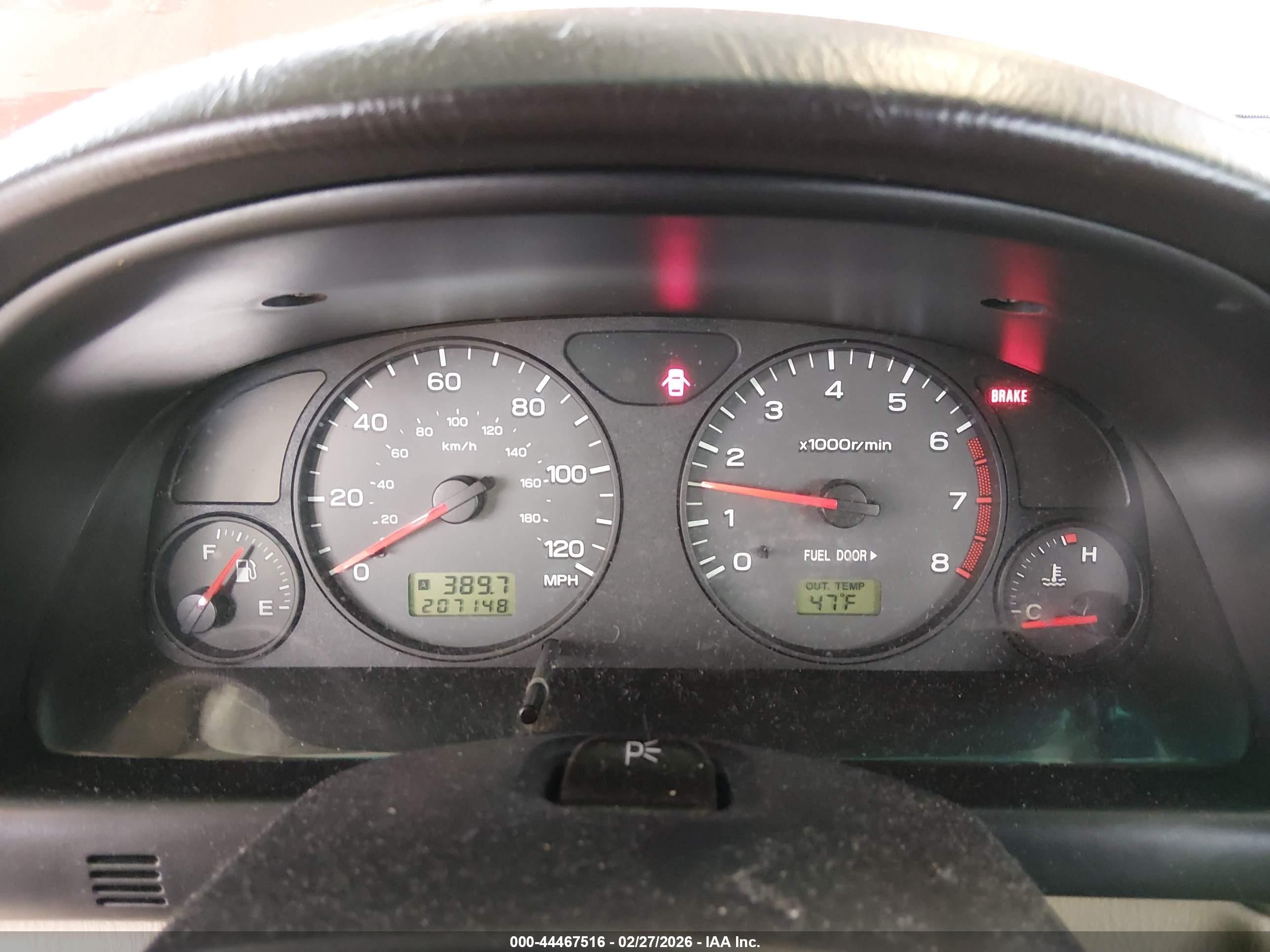2002 Subaru Forester S Red vin: JF1SF65682H749369