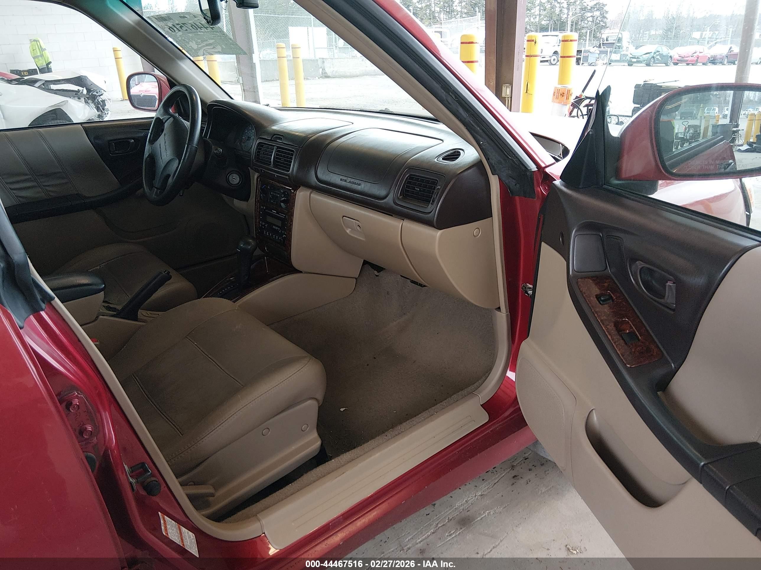 2002 Subaru Forester S Red vin: JF1SF65682H749369
