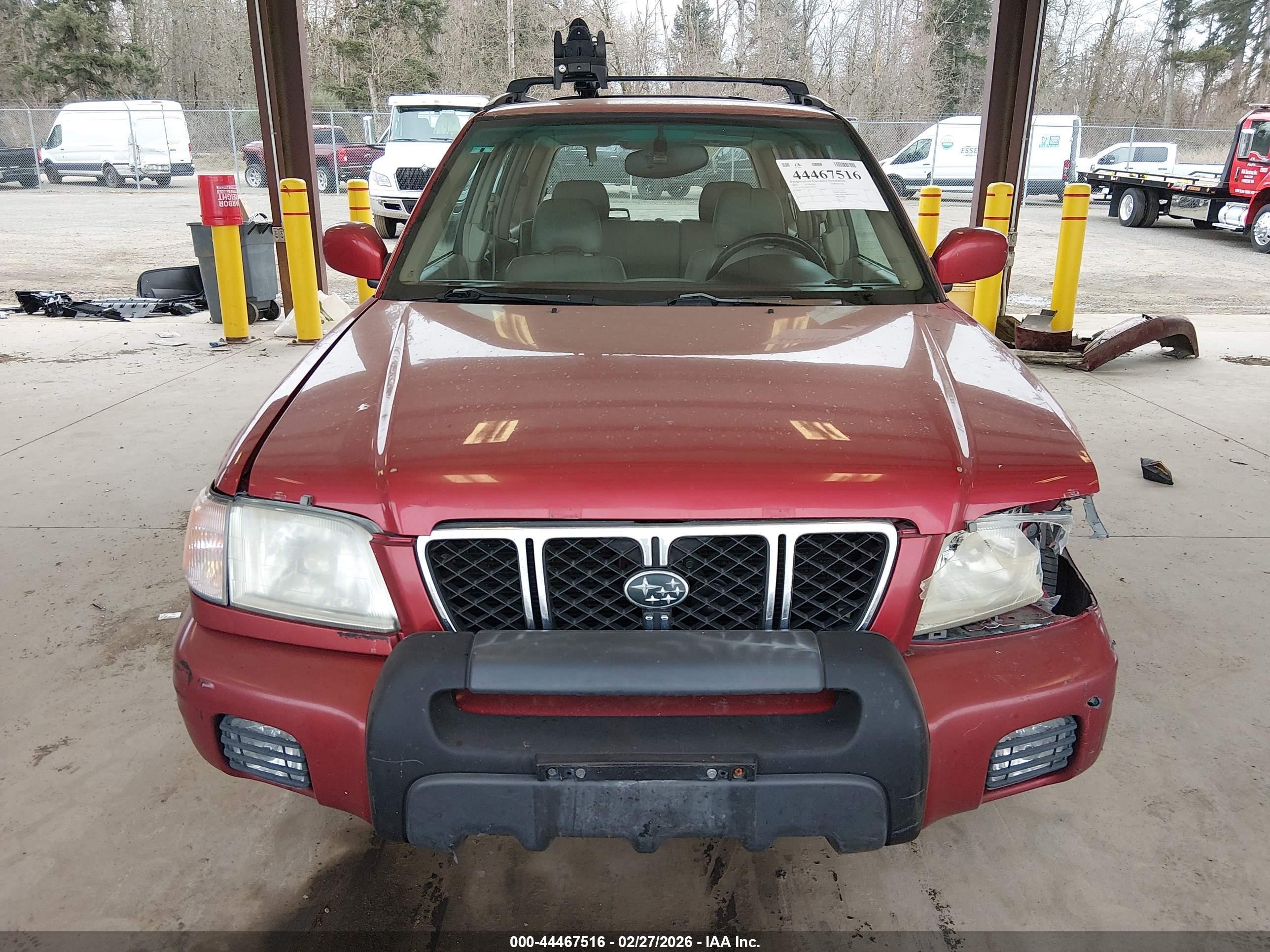 2002 Subaru Forester S Red vin: JF1SF65682H749369