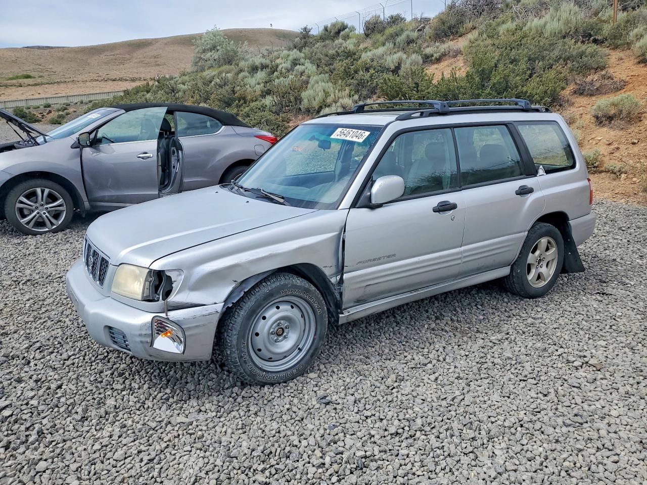 2002 Subaru Forester S Silver vin: JF1SF656X2H719550