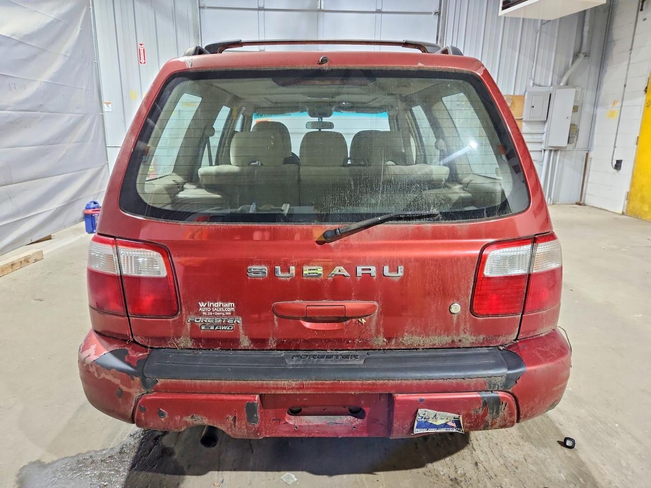2002 Subaru Forester S Red vin: JF1SF656X2H730399