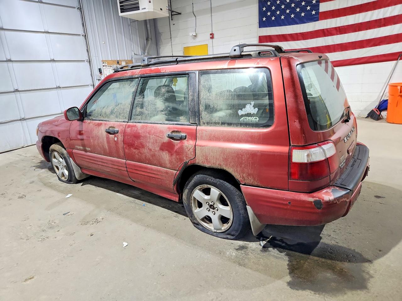 2002 Subaru Forester S Red vin: JF1SF656X2H730399