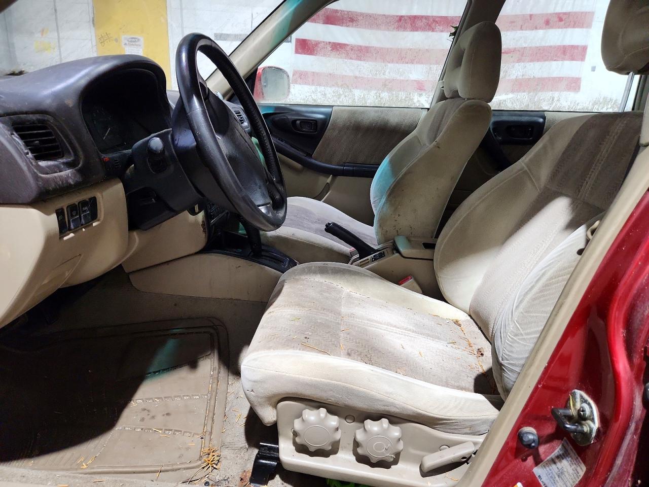 2002 Subaru Forester S Red vin: JF1SF656X2H730399