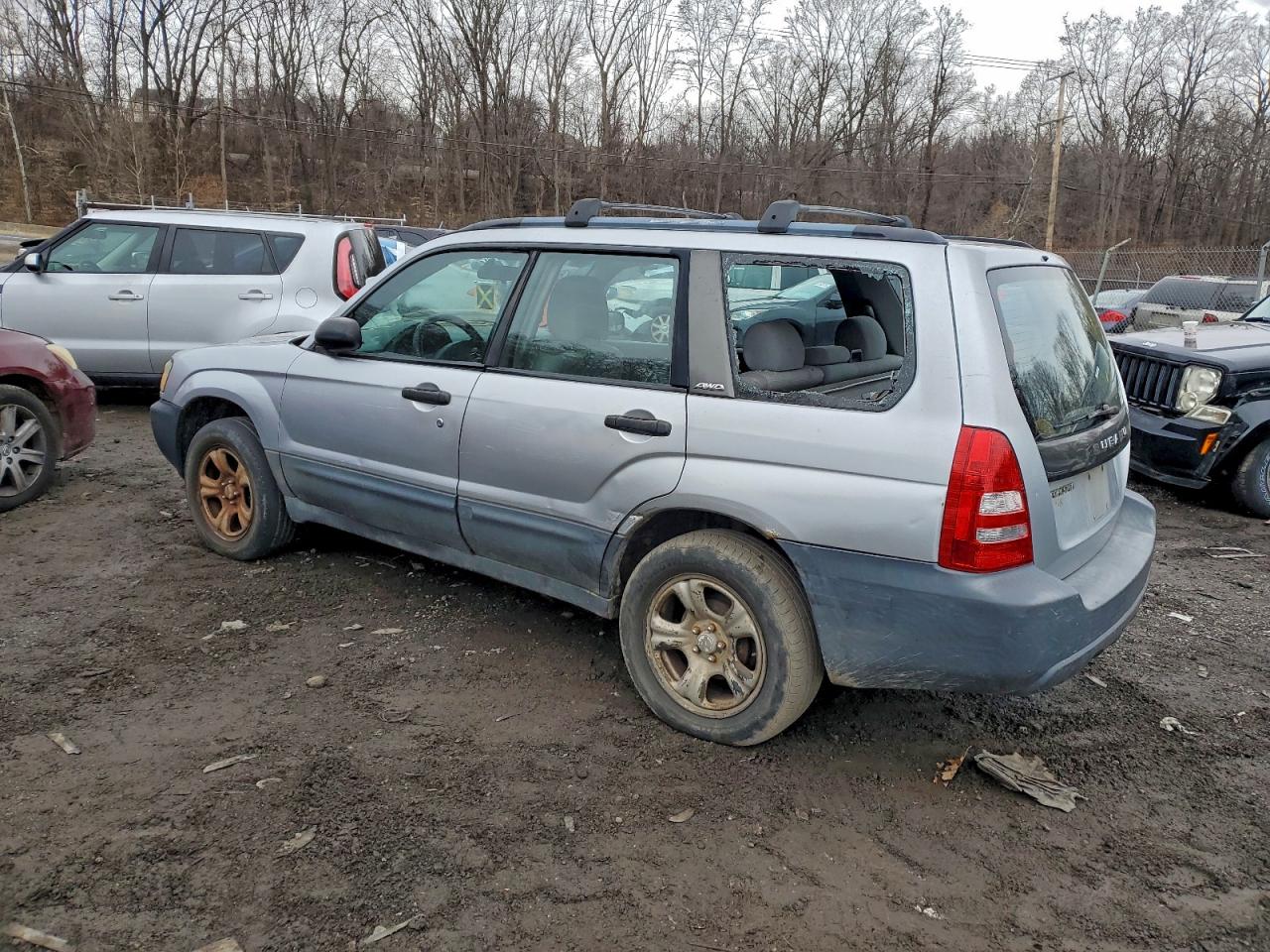 2003 Subaru Forester 2.5x Серебряный vin: JF1SG63603H701947